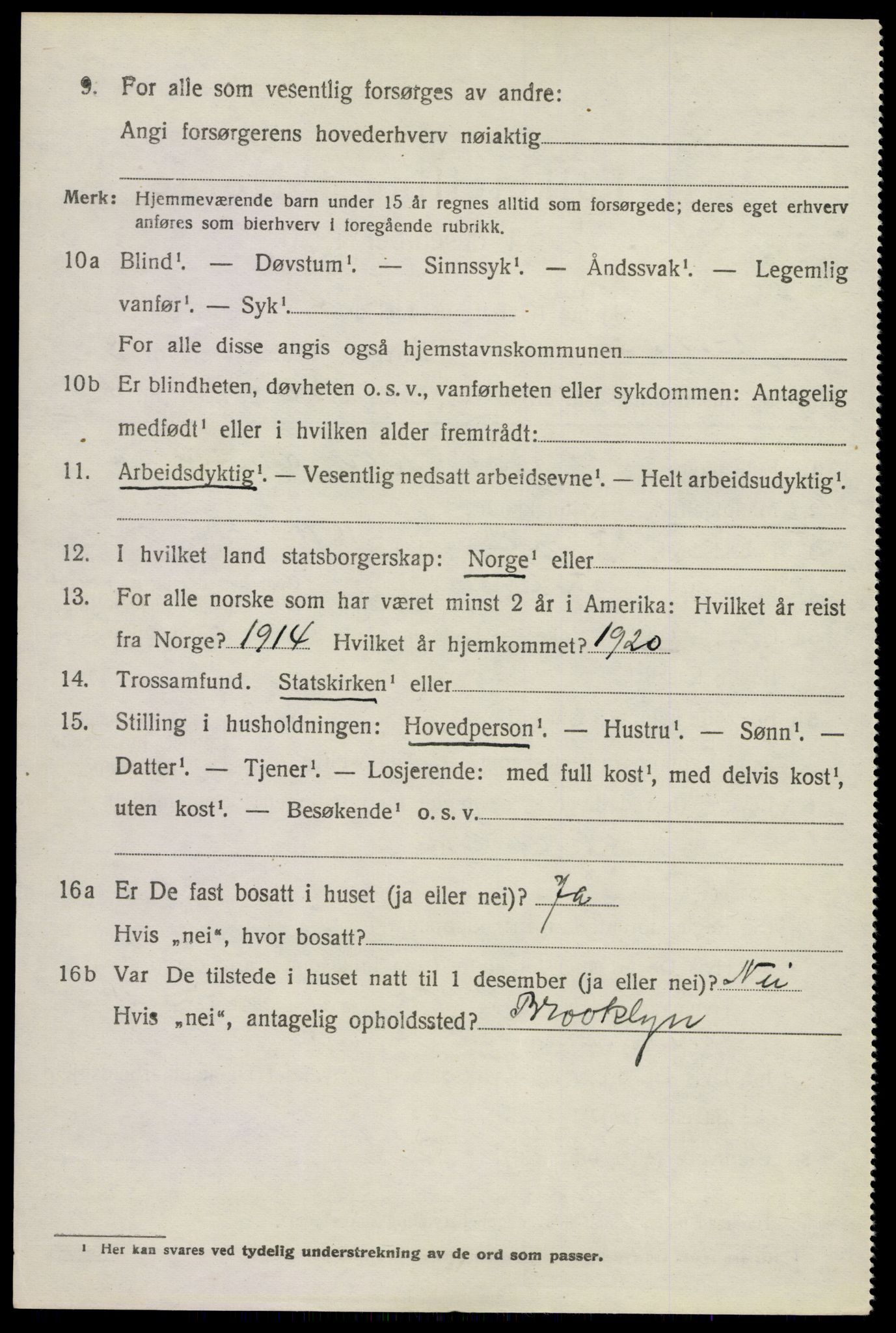 SAKO, 1920 census for Nøtterøy, 1920, p. 10460