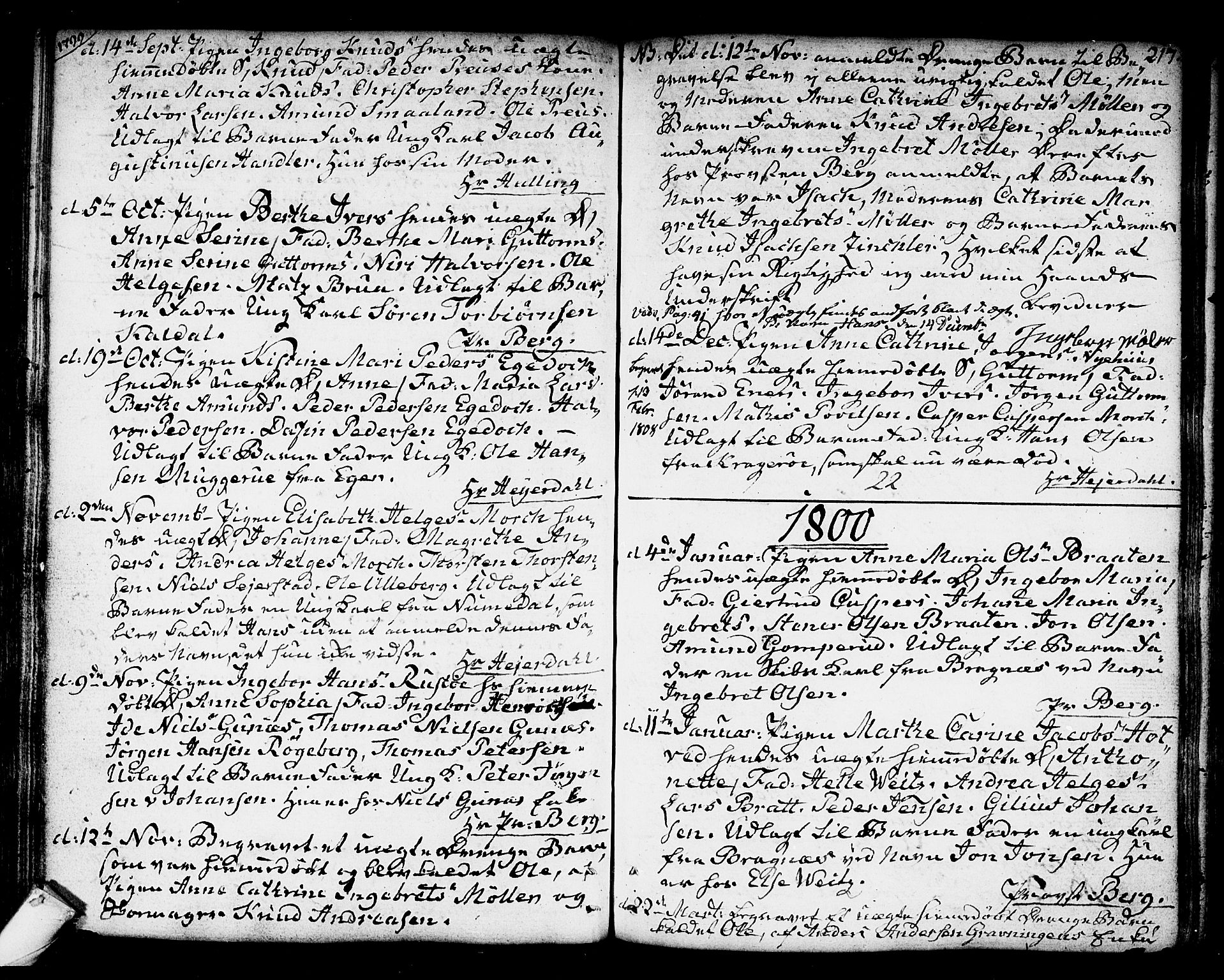 Kongsberg kirkebøker, SAKO/A-22/F/Fa/L0007: Parish register (official) no. I 7, 1795-1816, p. 217