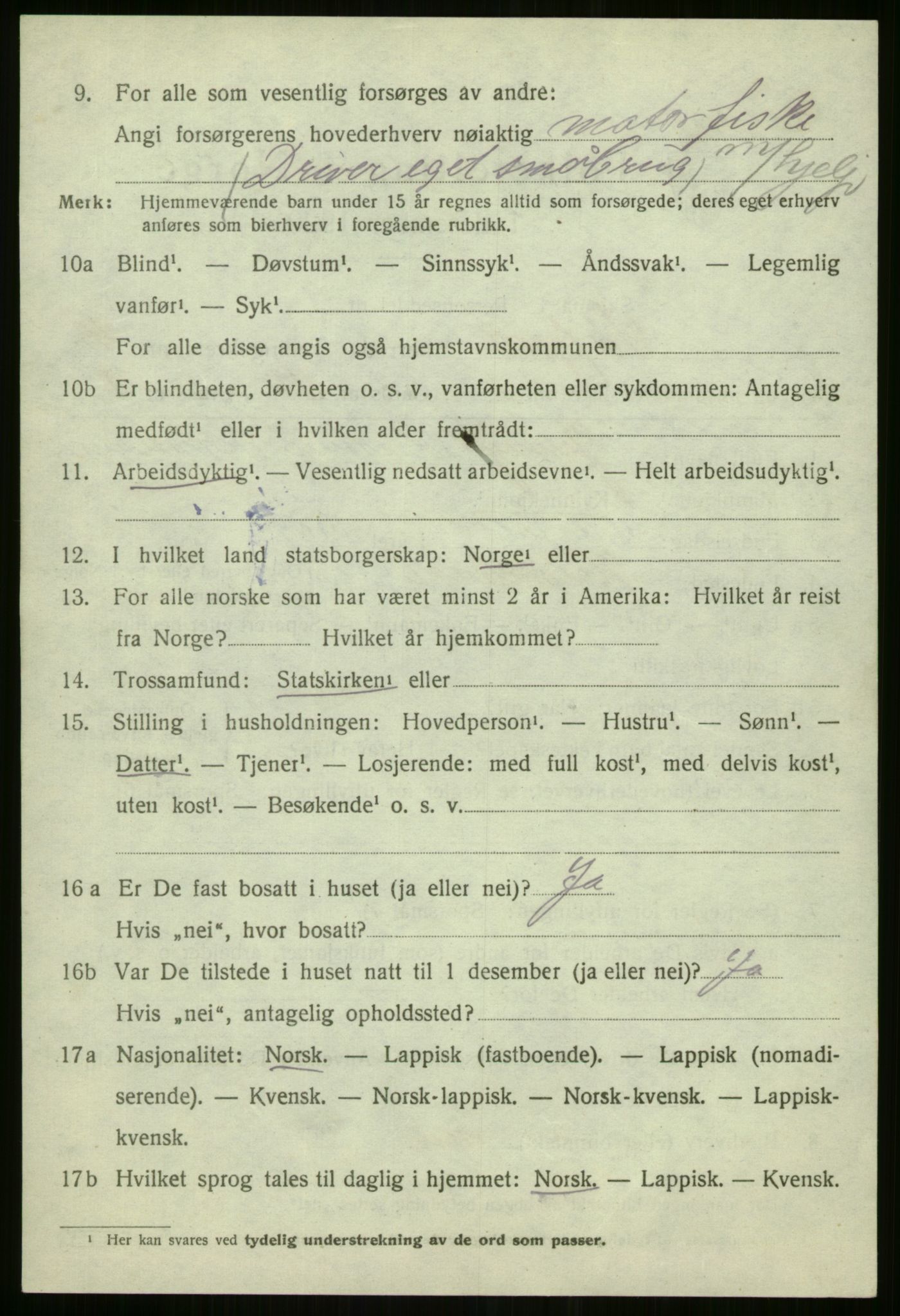 SATØ, 1920 census for Sørfjord, 1920, p. 1363