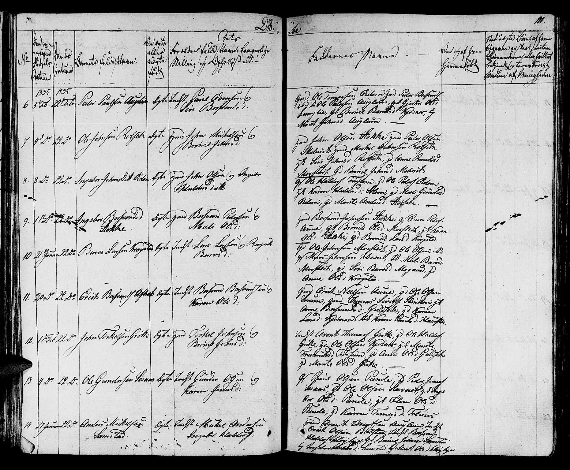 Ministerialprotokoller, klokkerbøker og fødselsregistre - Sør-Trøndelag, SAT/A-1456/695/L1143: Parish register (official) no. 695A05 /1, 1824-1842, p. 111
