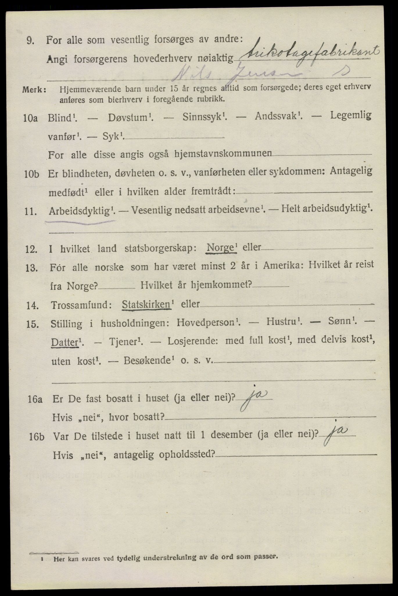 SAO, 1920 census for Glemmen, 1920, p. 18852