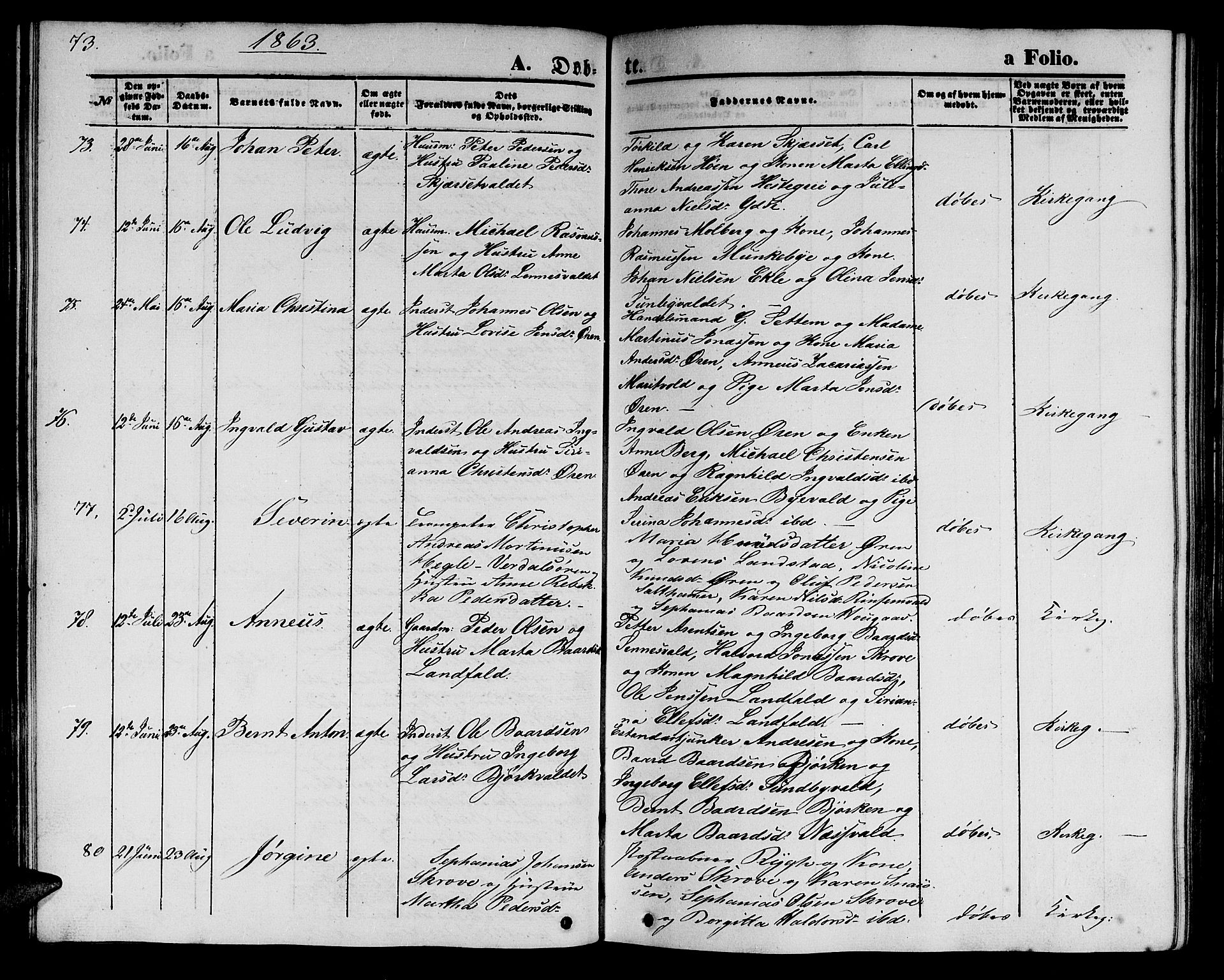 Ministerialprotokoller, klokkerbøker og fødselsregistre - Nord-Trøndelag, AV/SAT-A-1458/723/L0254: Parish register (copy) no. 723C02, 1858-1868, p. 73