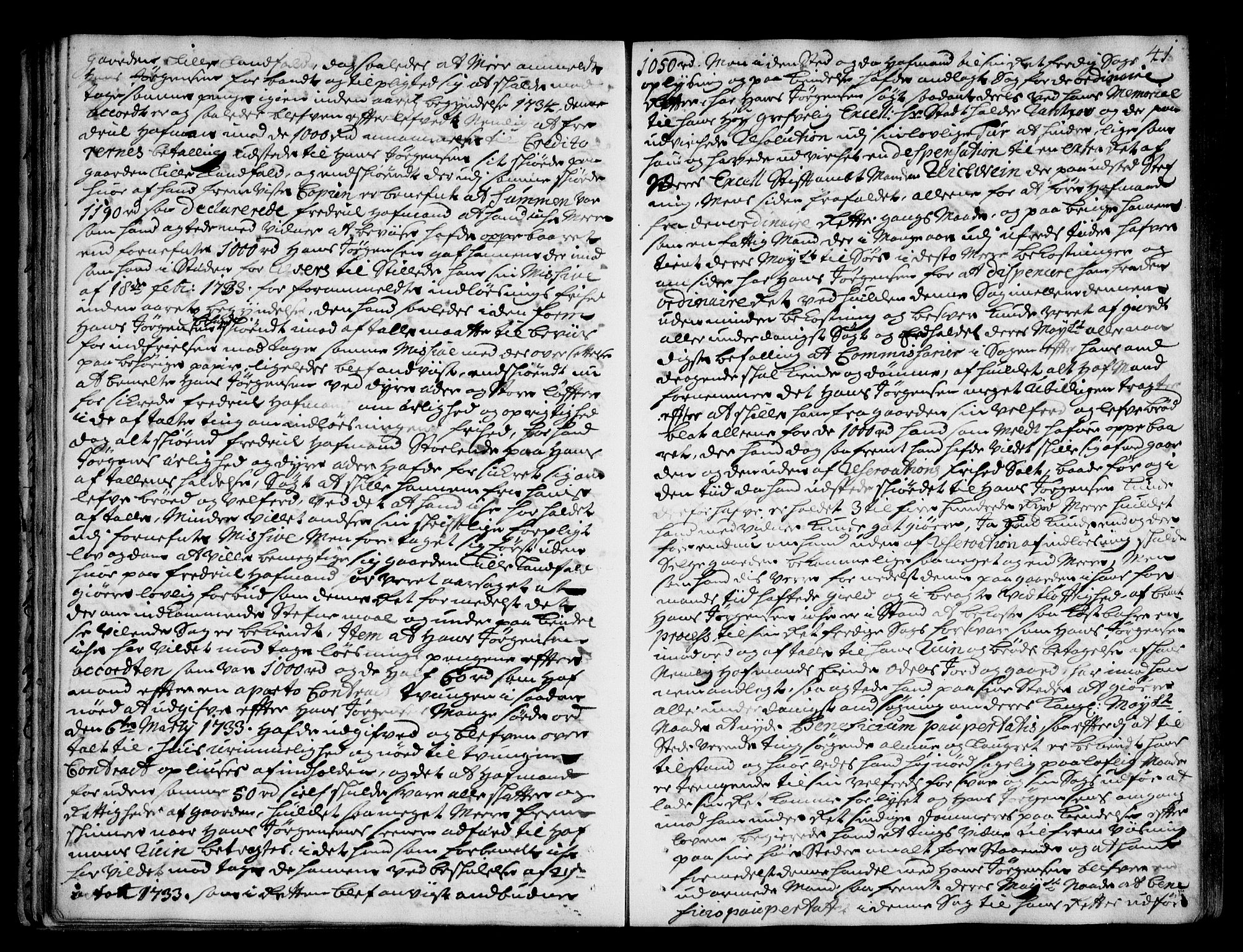 Lier, Røyken og Hurum sorenskriveri, SAKO/A-89/F/Fa/L0047: Tingbok, 1733-1736, p. 41