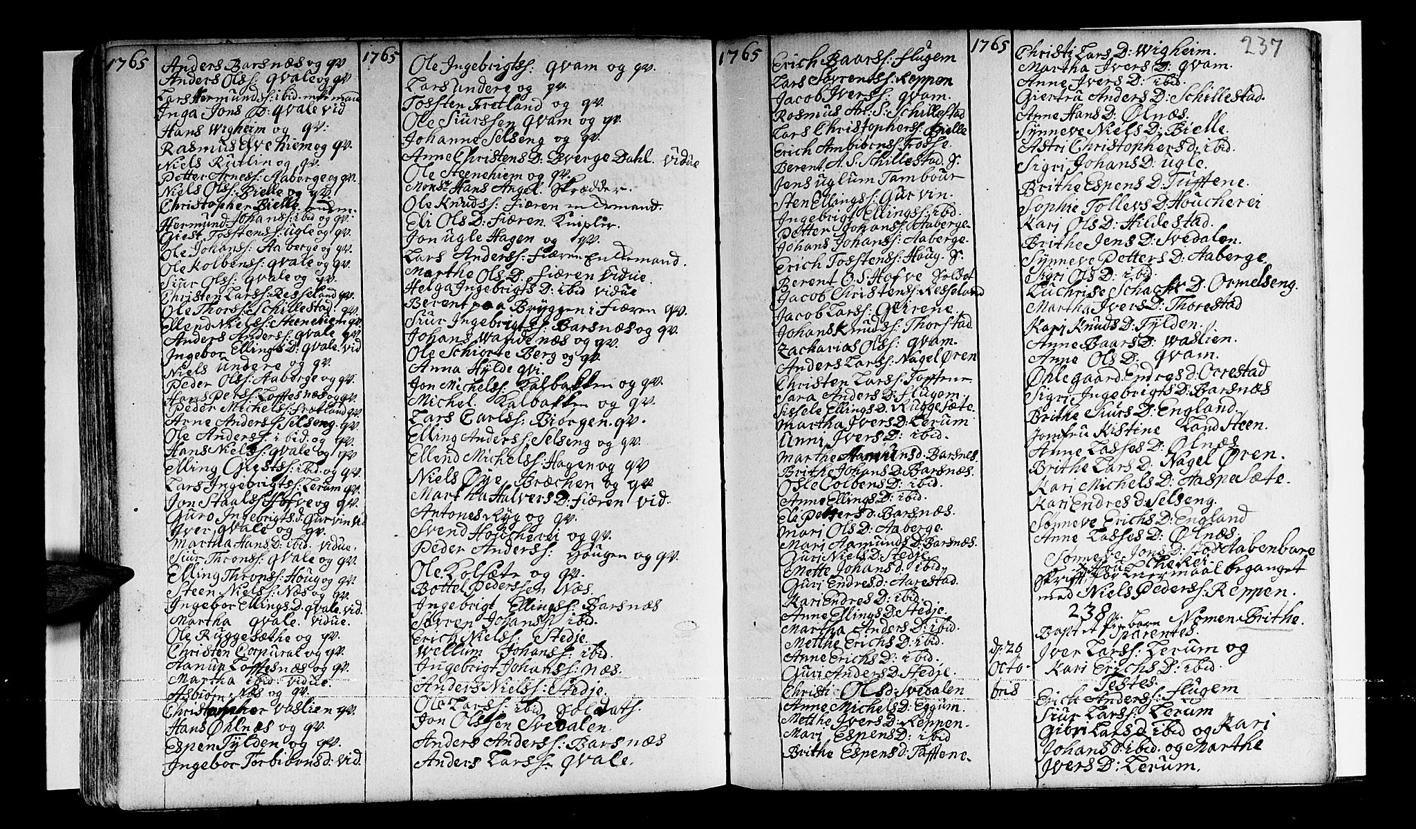 Sogndal sokneprestembete, AV/SAB-A-81301/H/Haa/Haaa/L0003: Parish register (official) no. A 3, 1747-1768, p. 237