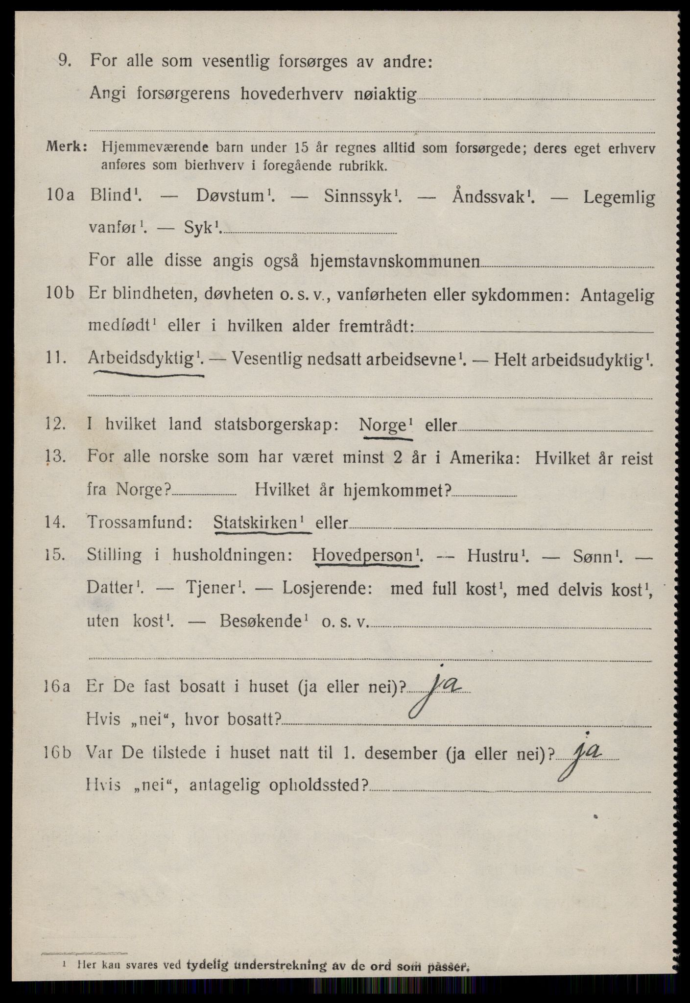 SAT, 1920 census for Giske, 1920, p. 2509