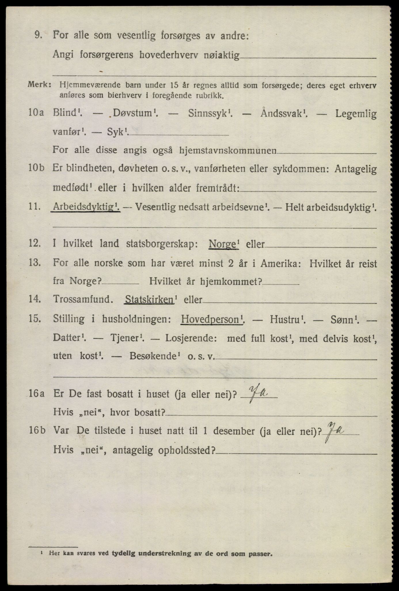 SAKO, 1920 census for Gol, 1920, p. 5451