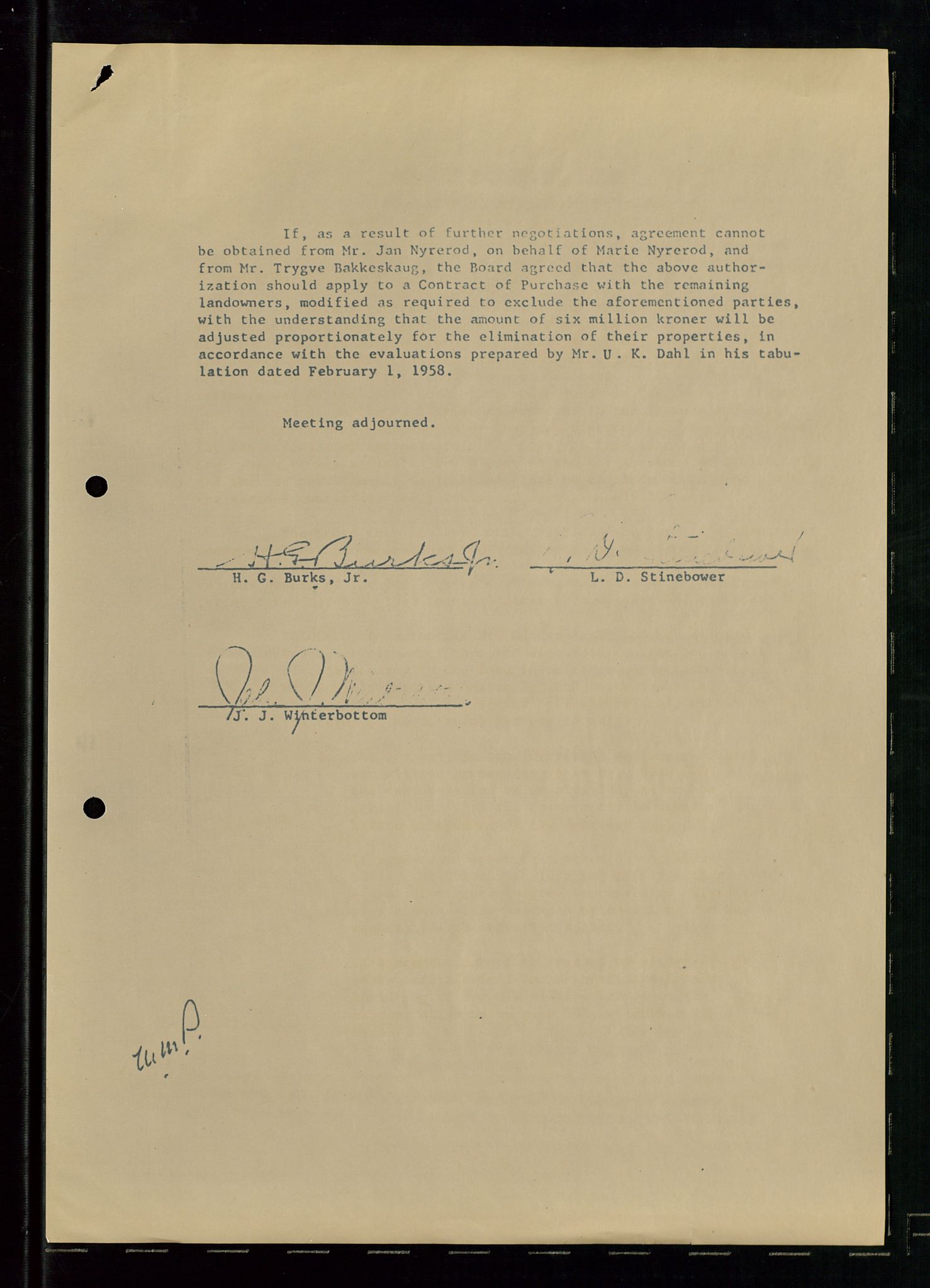 PA 1537 - A/S Essoraffineriet Norge, AV/SAST-A-101957/A/Aa/L0001/0001: Styremøter / Styremøter, board meetings, 1959-1961, p. 302