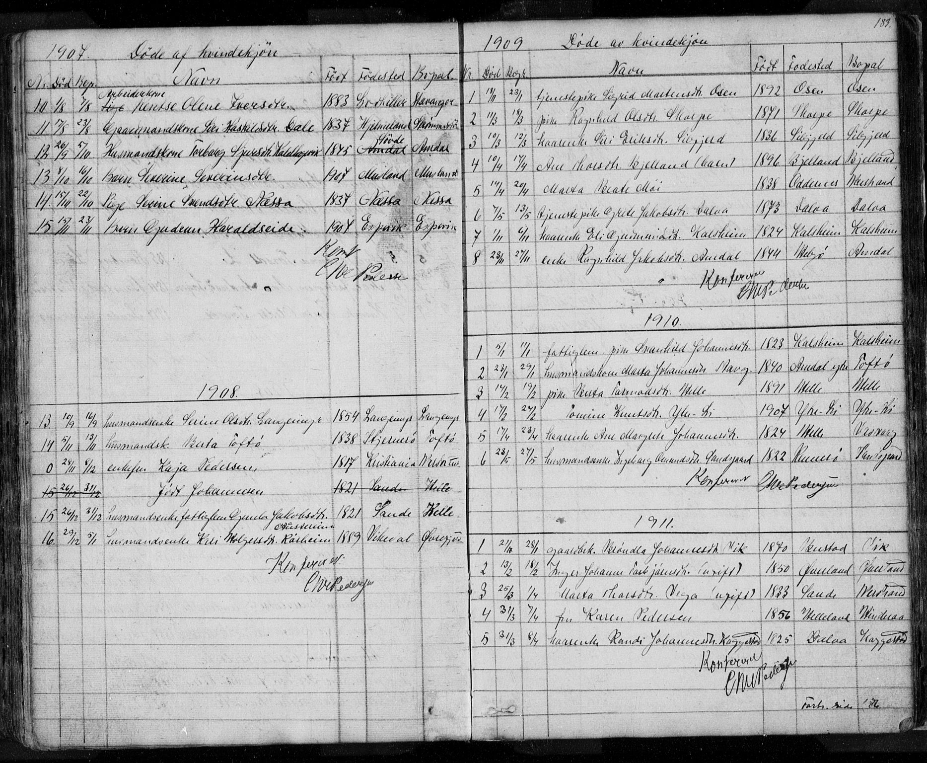 Nedstrand sokneprestkontor, SAST/A-101841/01/V: Parish register (copy) no. B 3, 1848-1933, p. 183
