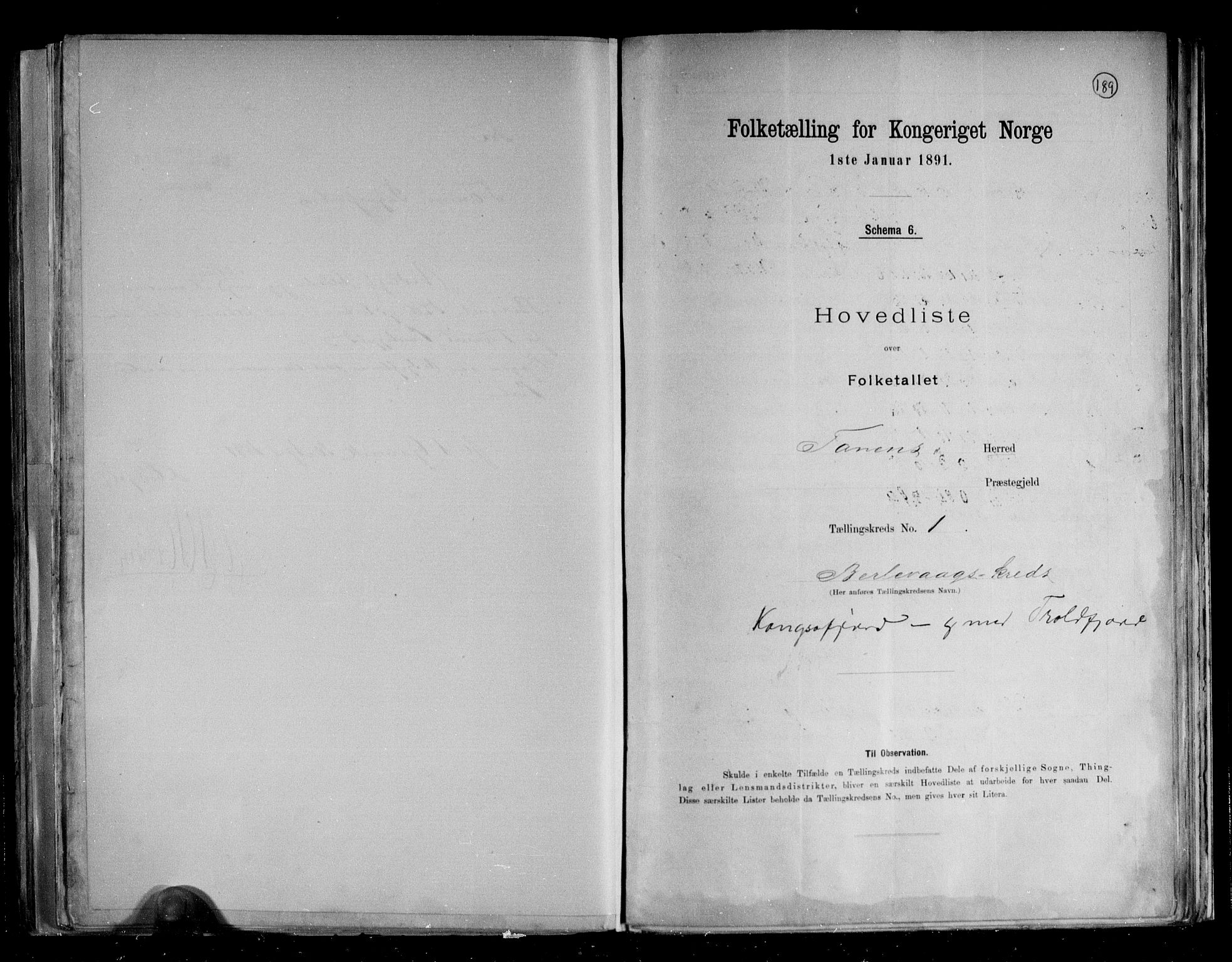 RA, 1891 census for 2025 Tana, 1891, p. 5