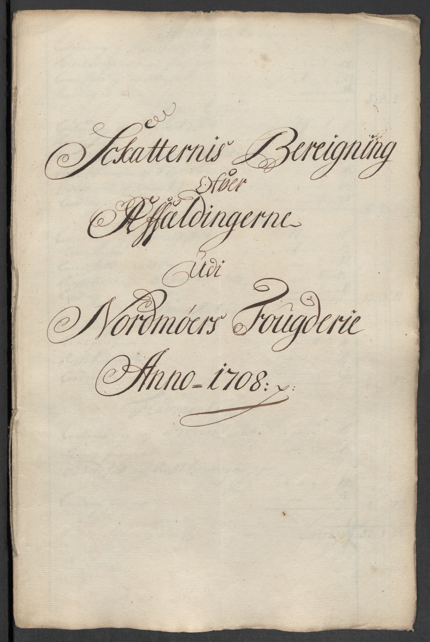 Rentekammeret inntil 1814, Reviderte regnskaper, Fogderegnskap, AV/RA-EA-4092/R56/L3743: Fogderegnskap Nordmøre, 1708, p. 152