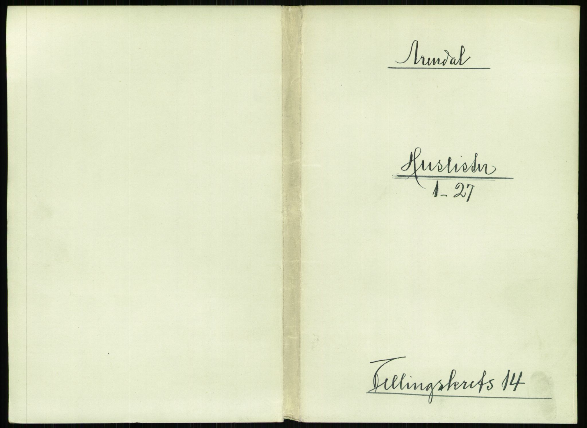 RA, 1891 census for 0903 Arendal, 1891, p. 736