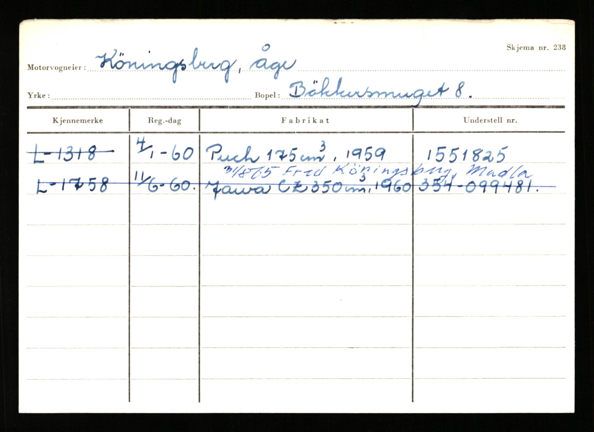 Stavanger trafikkstasjon, SAST/A-101942/0/H/L0021: Kristiania - Landsnes, 1930-1971, p. 2258