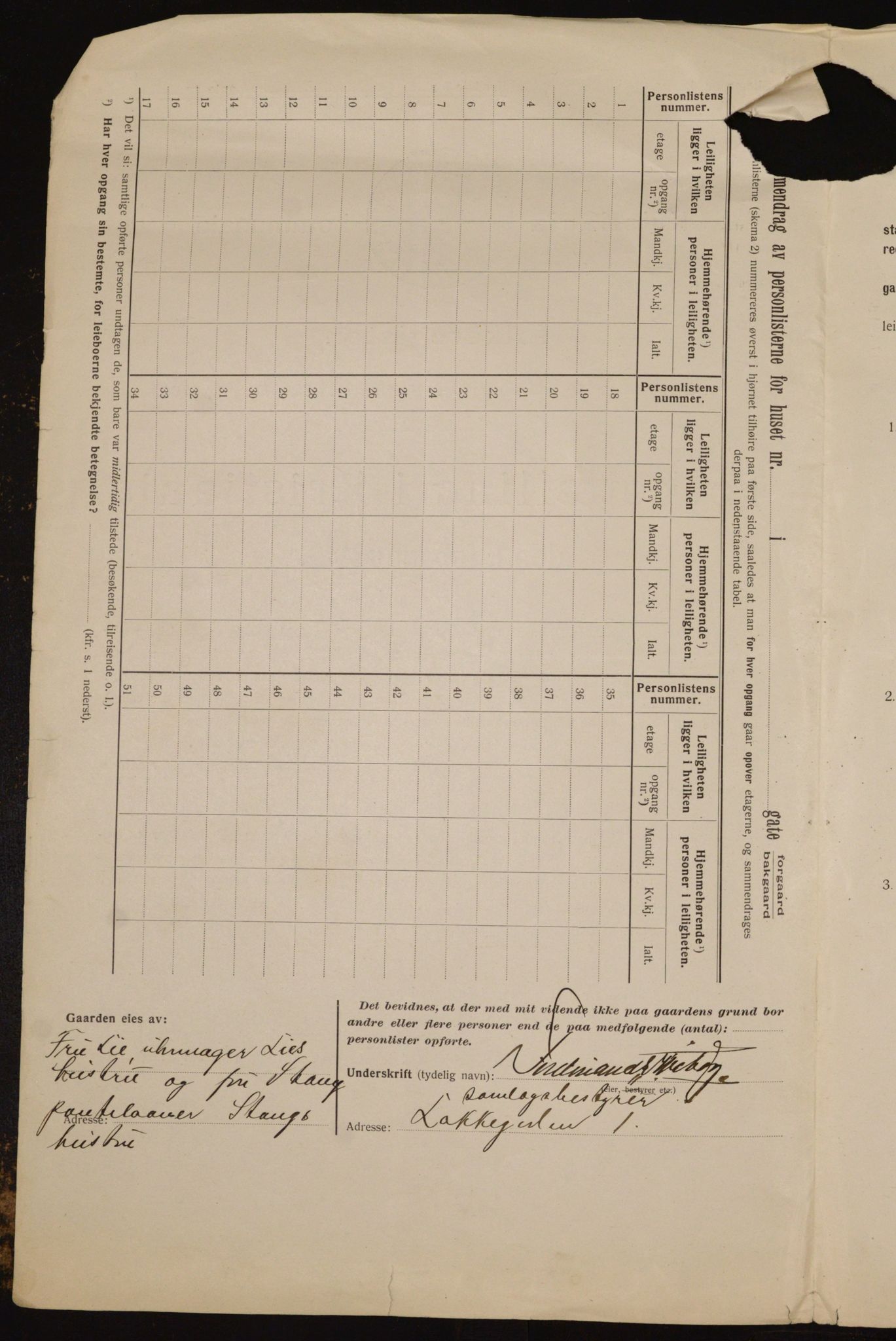 OBA, Municipal Census 1912 for Kristiania, 1912, p. 55554