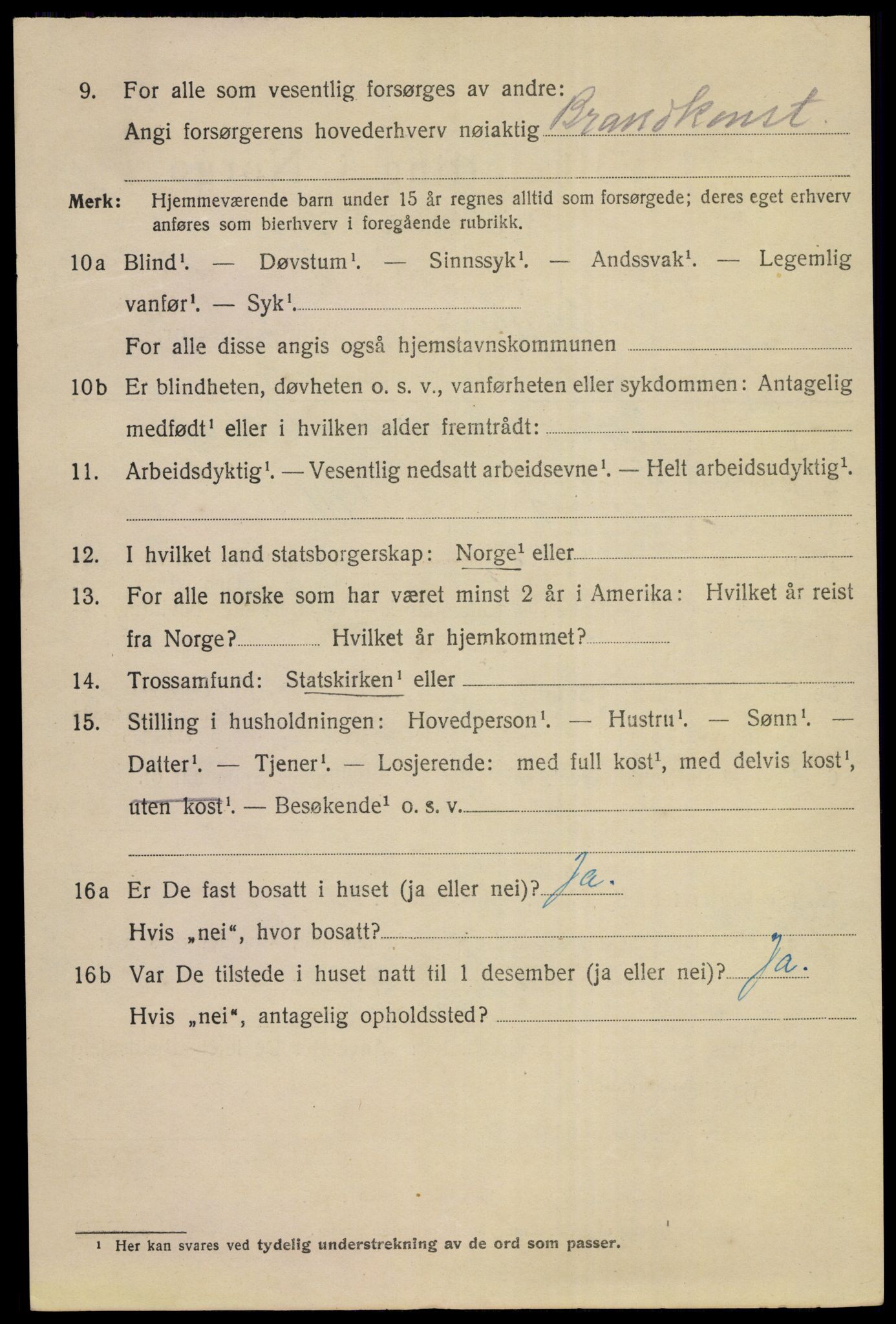 SAKO, 1920 census for Kongsberg, 1920, p. 11127