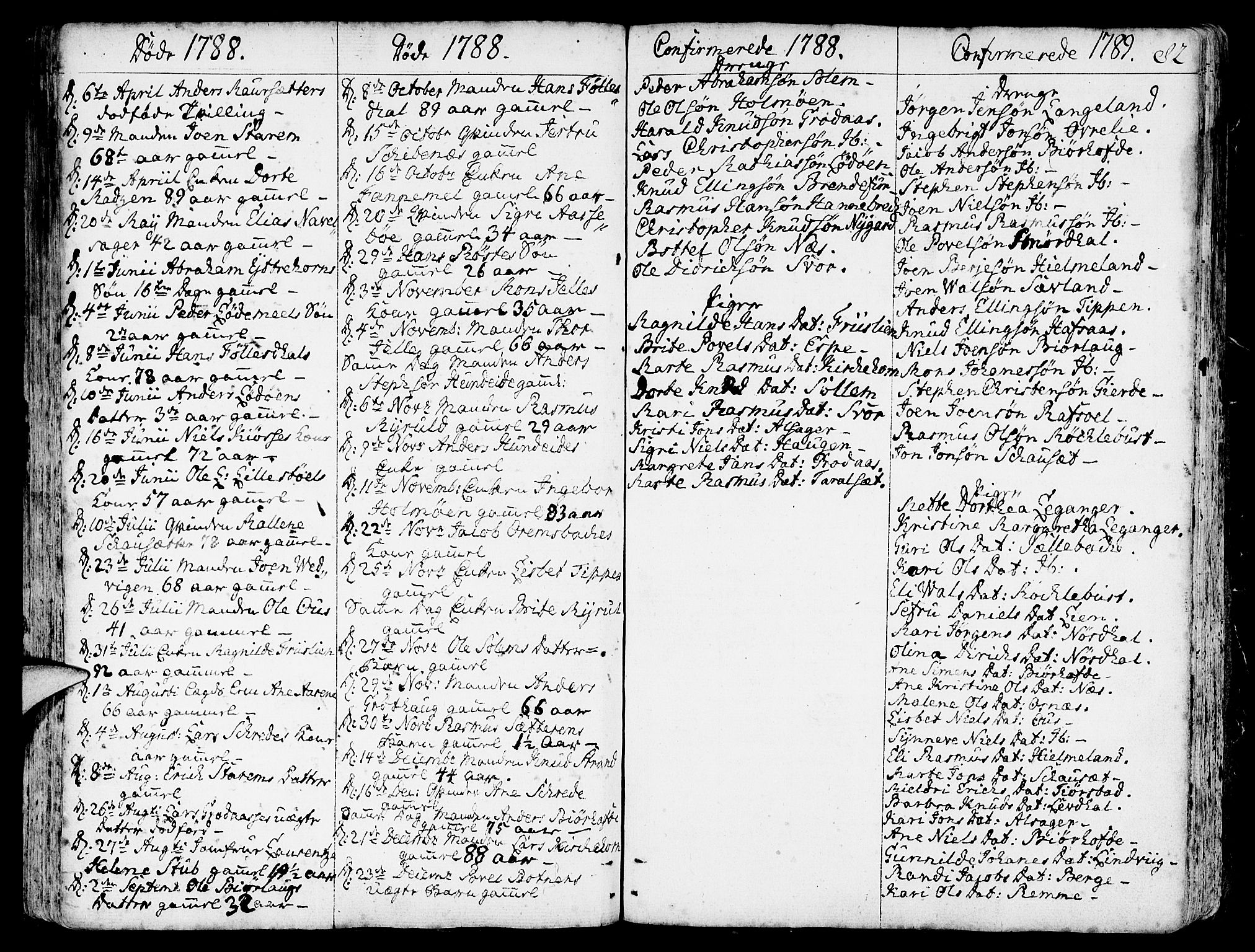 Eid sokneprestembete, SAB/A-82301/H/Haa/Haaa/L0003: Parish register (official) no. A 3, 1770-1805, p. 82