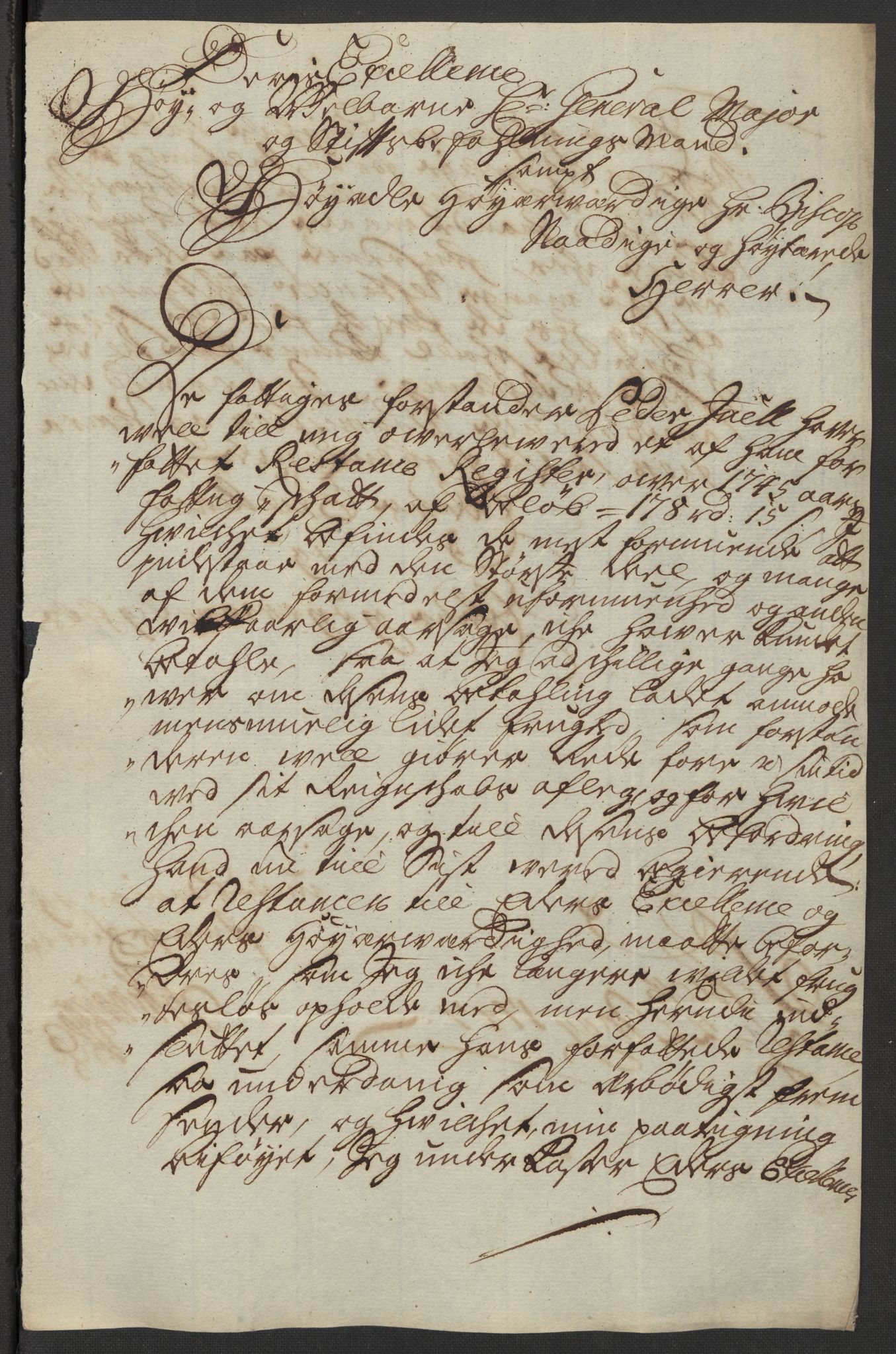 Kristiania tukthus, AV/SAO-A-10644/A/Ad/Adb/L0011: Innkomne skriv, rapporter og regnskap, 1742-1783, p. 262