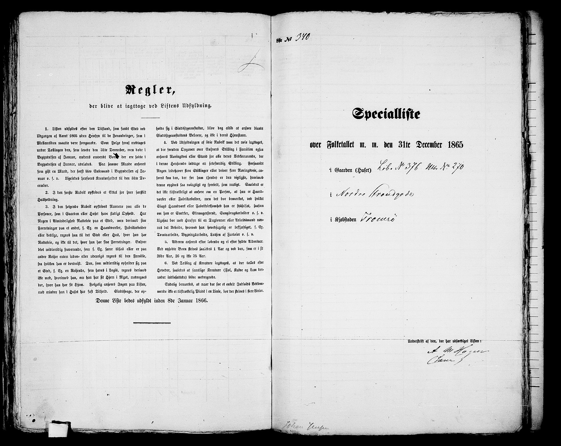 RA, 1865 census for Tromsø, 1865, p. 697