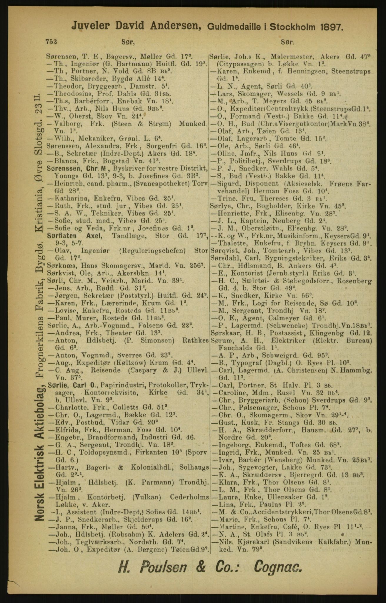 Kristiania/Oslo adressebok, PUBL/-, 1900, p. 752