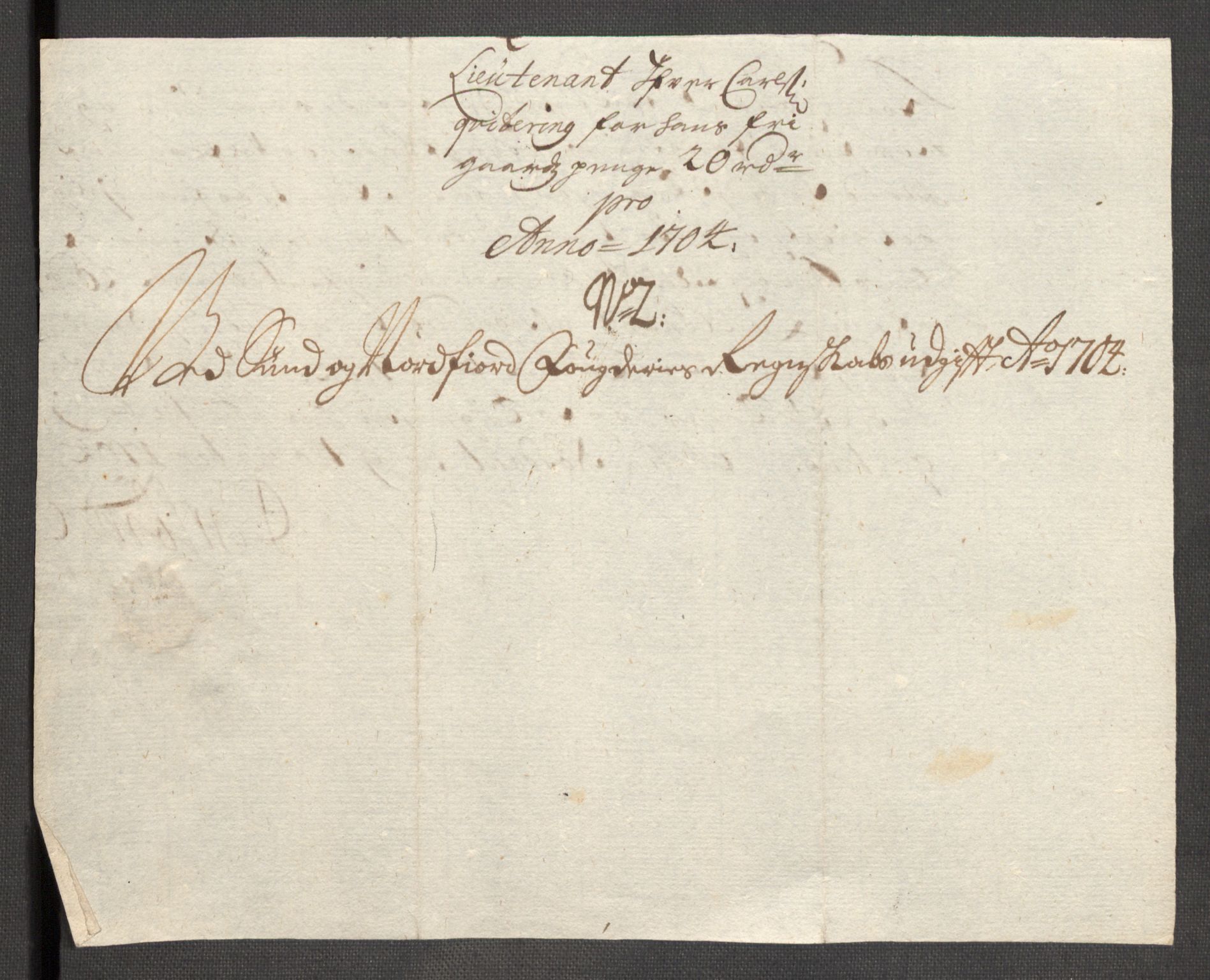 Rentekammeret inntil 1814, Reviderte regnskaper, Fogderegnskap, RA/EA-4092/R53/L3428: Fogderegnskap Sunn- og Nordfjord, 1704, p. 246