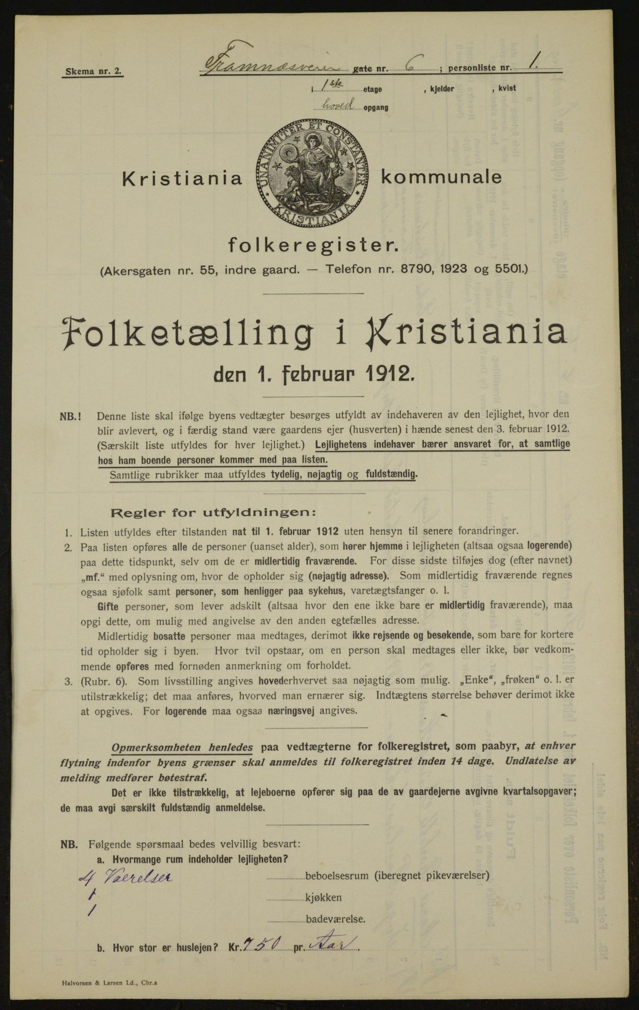 OBA, Municipal Census 1912 for Kristiania, 1912, p. 25429