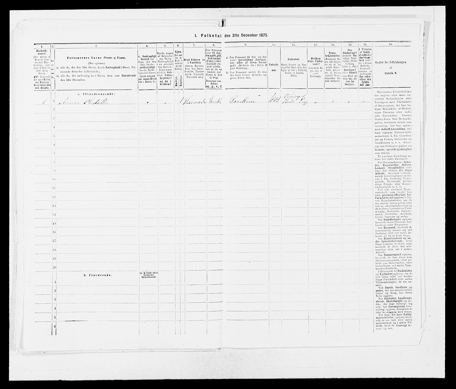 SAB, 1875 census for 1432P Førde, 1875, p. 2026