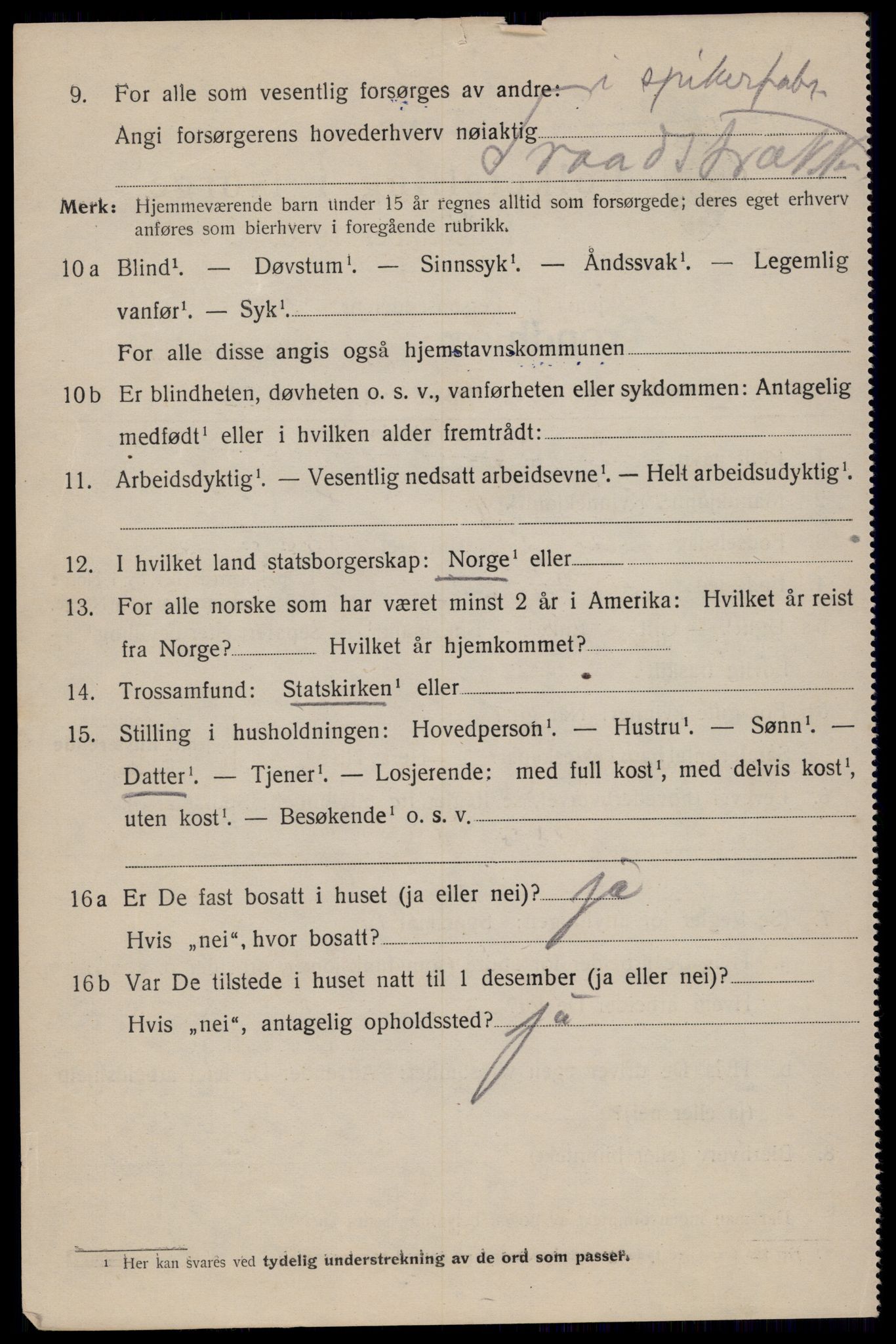 SAT, 1920 census for Trondheim, 1920, p. 33937