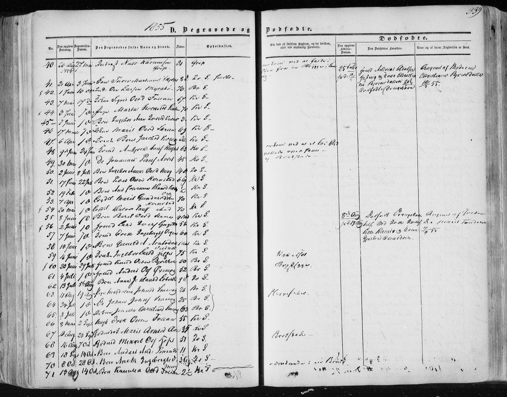 Ministerialprotokoller, klokkerbøker og fødselsregistre - Møre og Romsdal, AV/SAT-A-1454/568/L0804: Parish register (official) no. 568A11, 1854-1868, p. 339