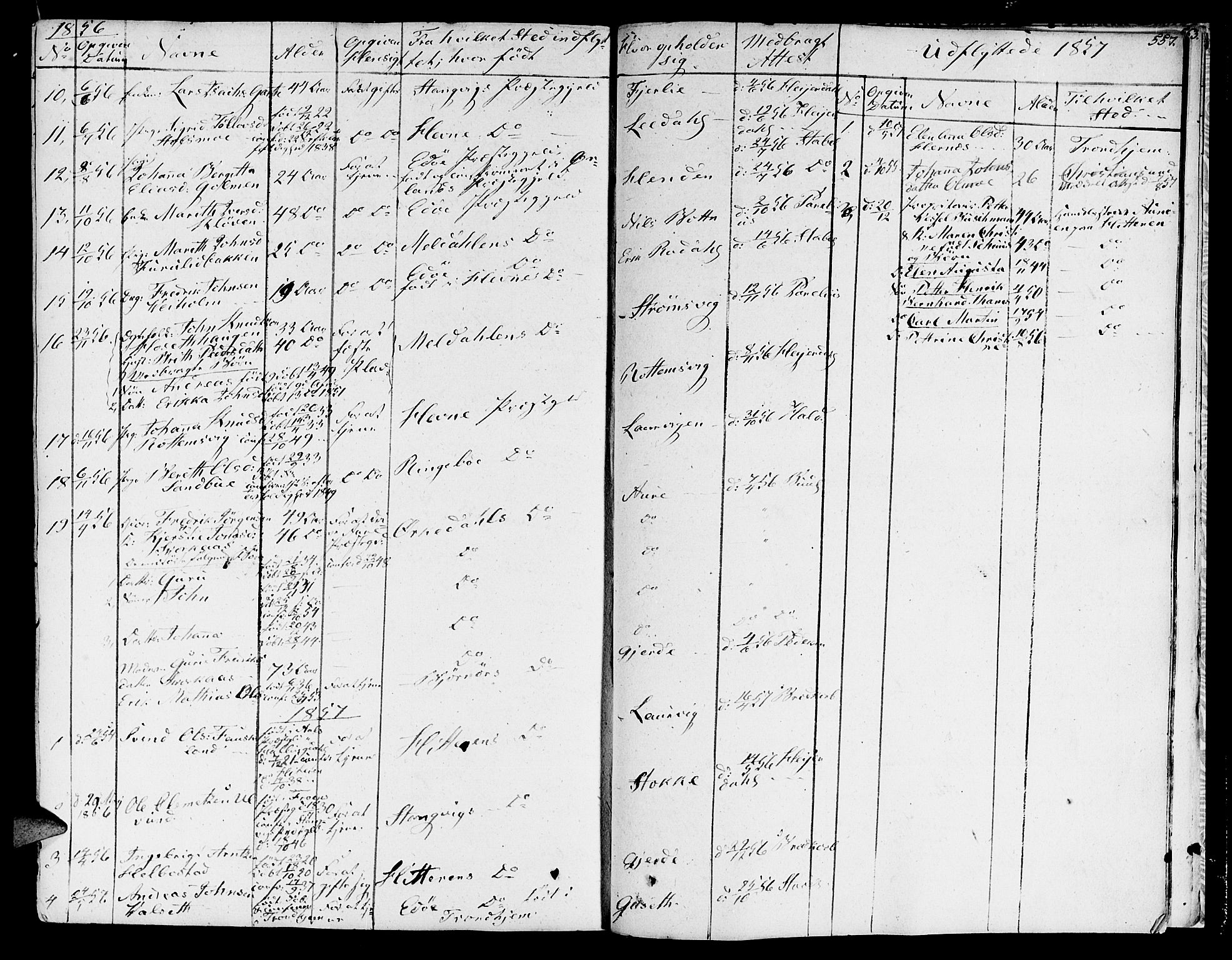 Ministerialprotokoller, klokkerbøker og fødselsregistre - Møre og Romsdal, SAT/A-1454/578/L0904: Parish register (official) no. 578A03, 1836-1858, p. 557