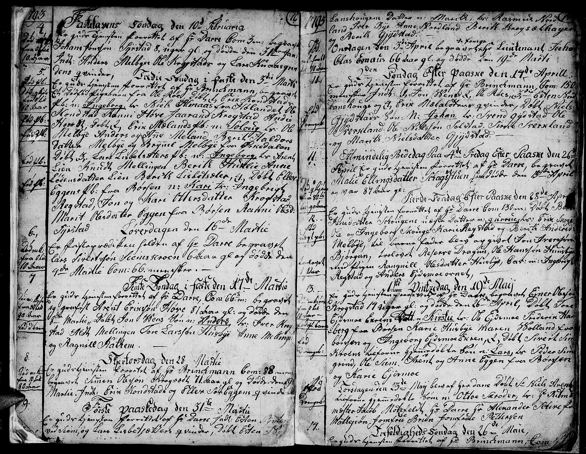 Ministerialprotokoller, klokkerbøker og fødselsregistre - Sør-Trøndelag, SAT/A-1456/667/L0794: Parish register (official) no. 667A02, 1791-1816, p. 18-19
