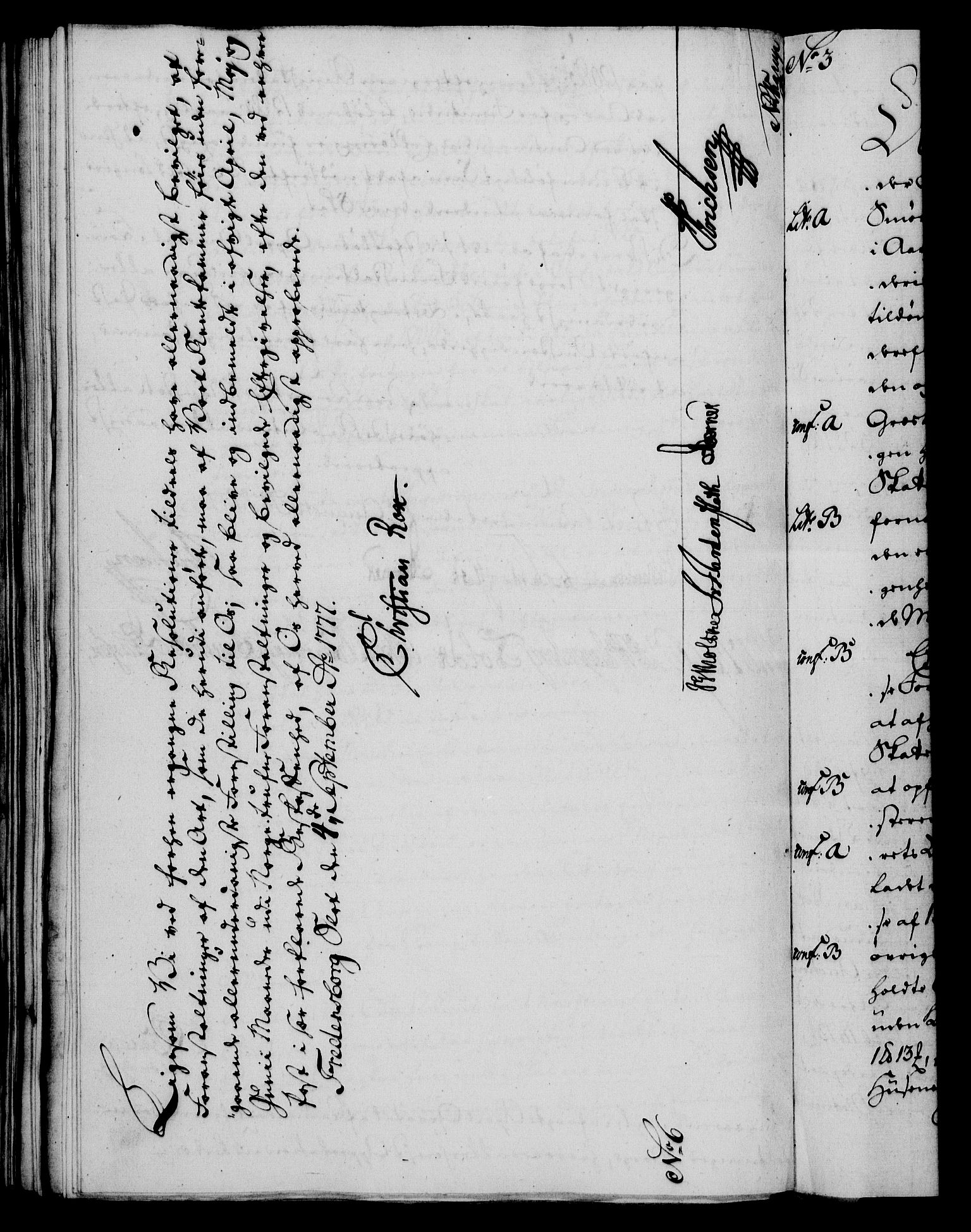 Rentekammeret, Kammerkanselliet, RA/EA-3111/G/Gf/Gfa/L0059: Norsk relasjons- og resolusjonsprotokoll (merket RK 52.59), 1777, p. 287