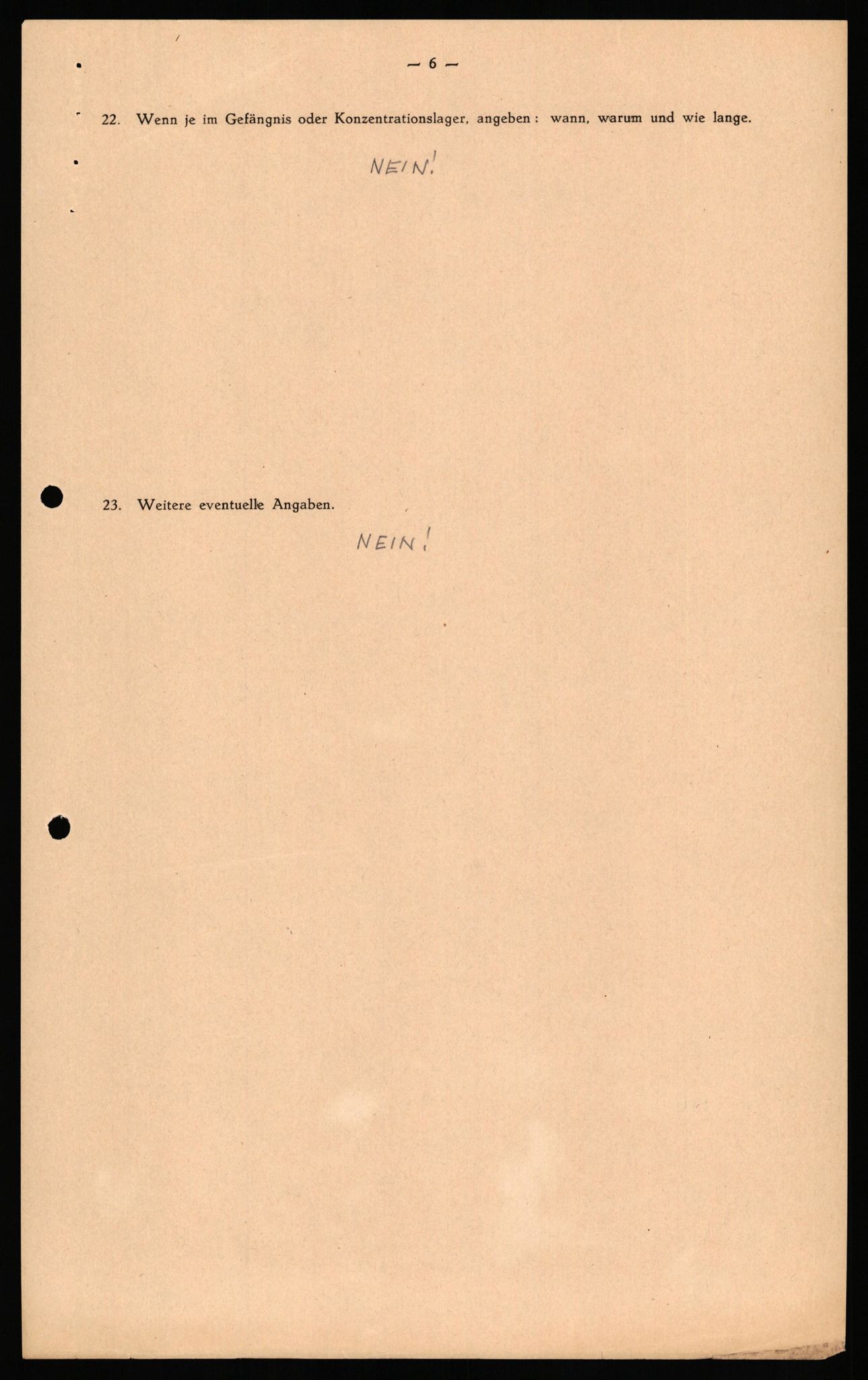 Forsvaret, Forsvarets overkommando II, AV/RA-RAFA-3915/D/Db/L0036: CI Questionaires. Tyske okkupasjonsstyrker i Norge. Tyskere., 1945-1946, p. 150