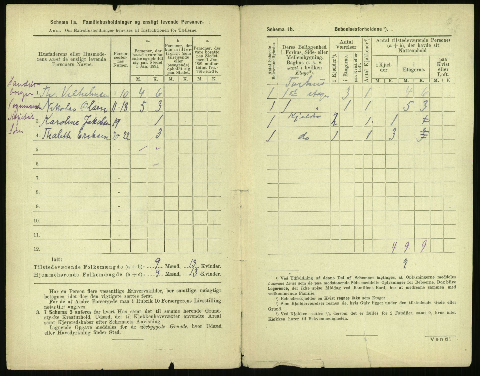 RA, 1891 census for 0301 Kristiania, 1891, p. 134204