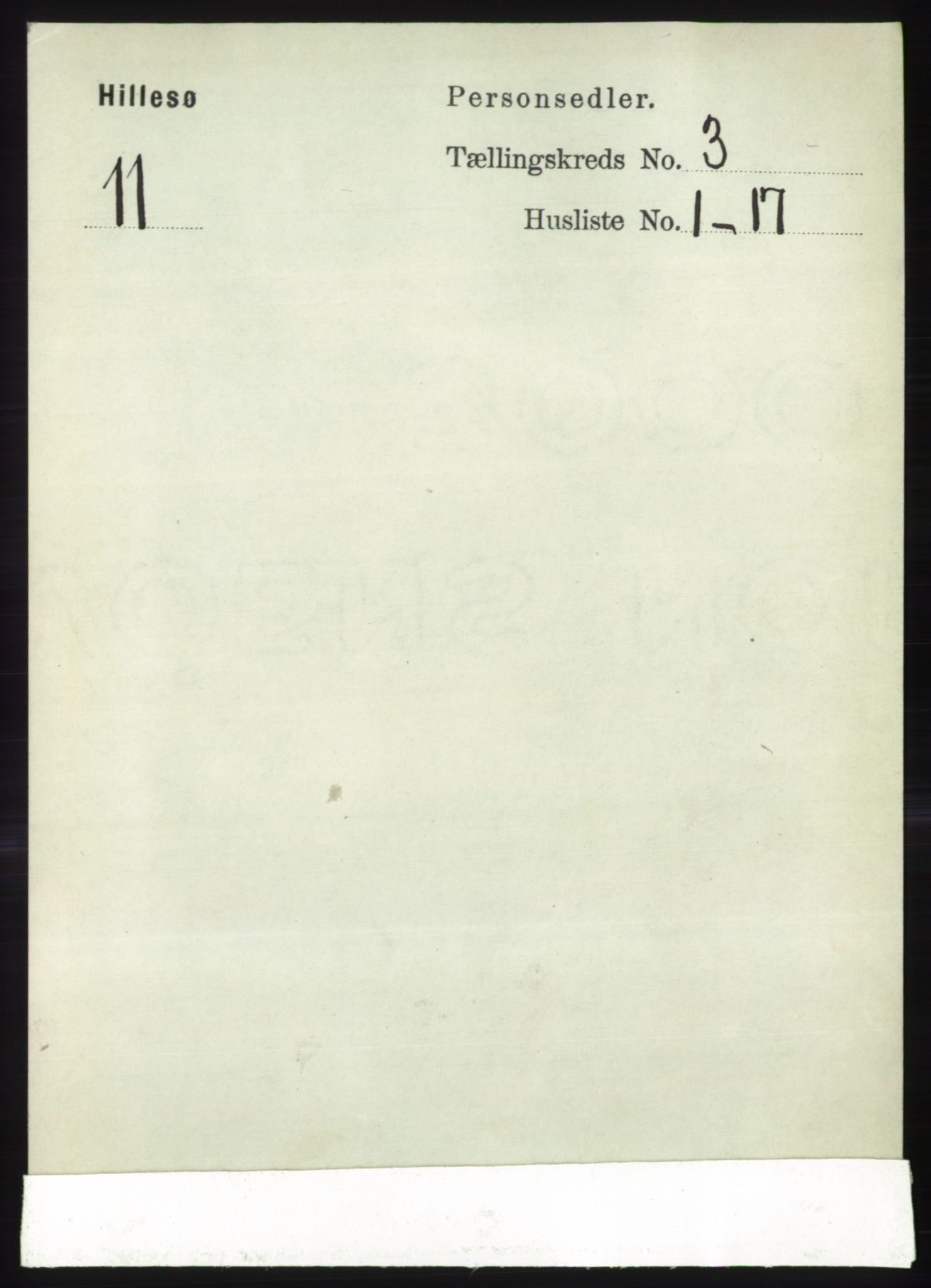 RA, 1891 census for 1930 Hillesøy, 1891, p. 1088