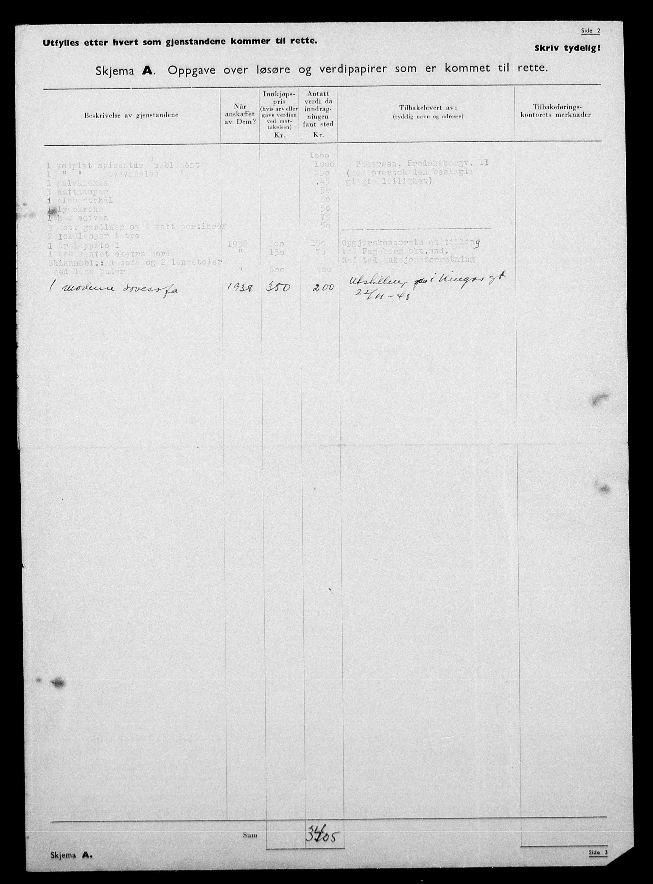 Justisdepartementet, Tilbakeføringskontoret for inndratte formuer, AV/RA-S-1564/H/Hc/Hcc/L0939: --, 1945-1947, p. 25