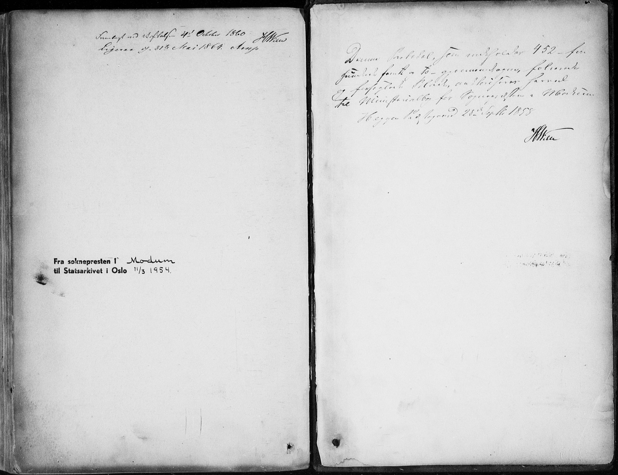 Modum kirkebøker, SAKO/A-234/F/Fa/L0009: Parish register (official) no. 9, 1860-1864