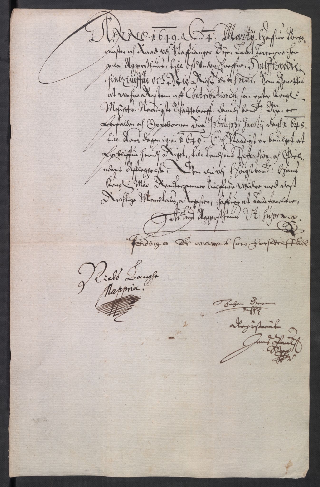 Rentekammeret inntil 1814, Reviderte regnskaper, Byregnskaper, AV/RA-EA-4066/R/Ro/L0299: [O2] By- og kontribusjonsregnskap, 1639-1661, p. 269