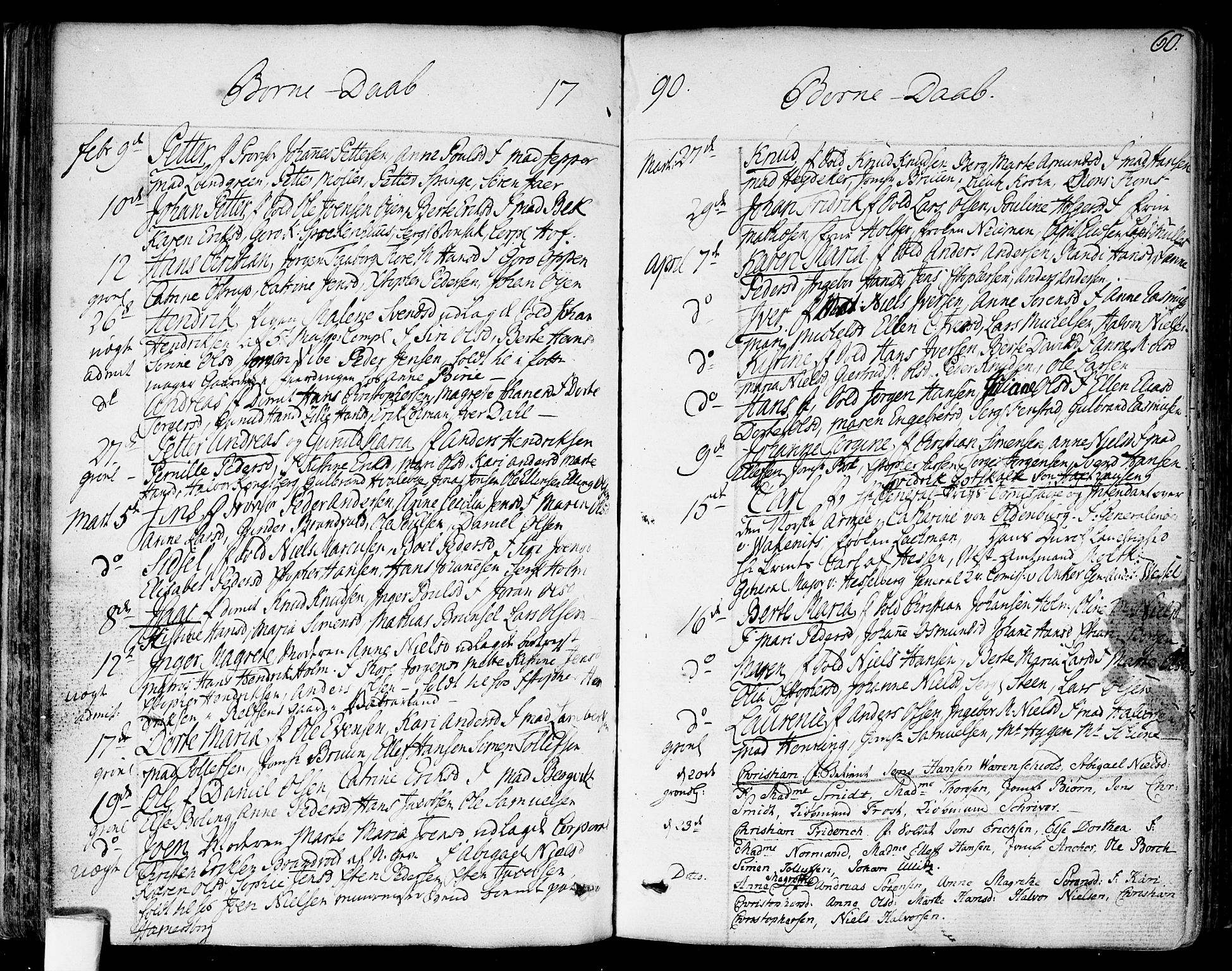 Garnisonsmenigheten Kirkebøker, SAO/A-10846/F/Fa/L0003: Parish register (official) no. 3, 1777-1809, p. 60