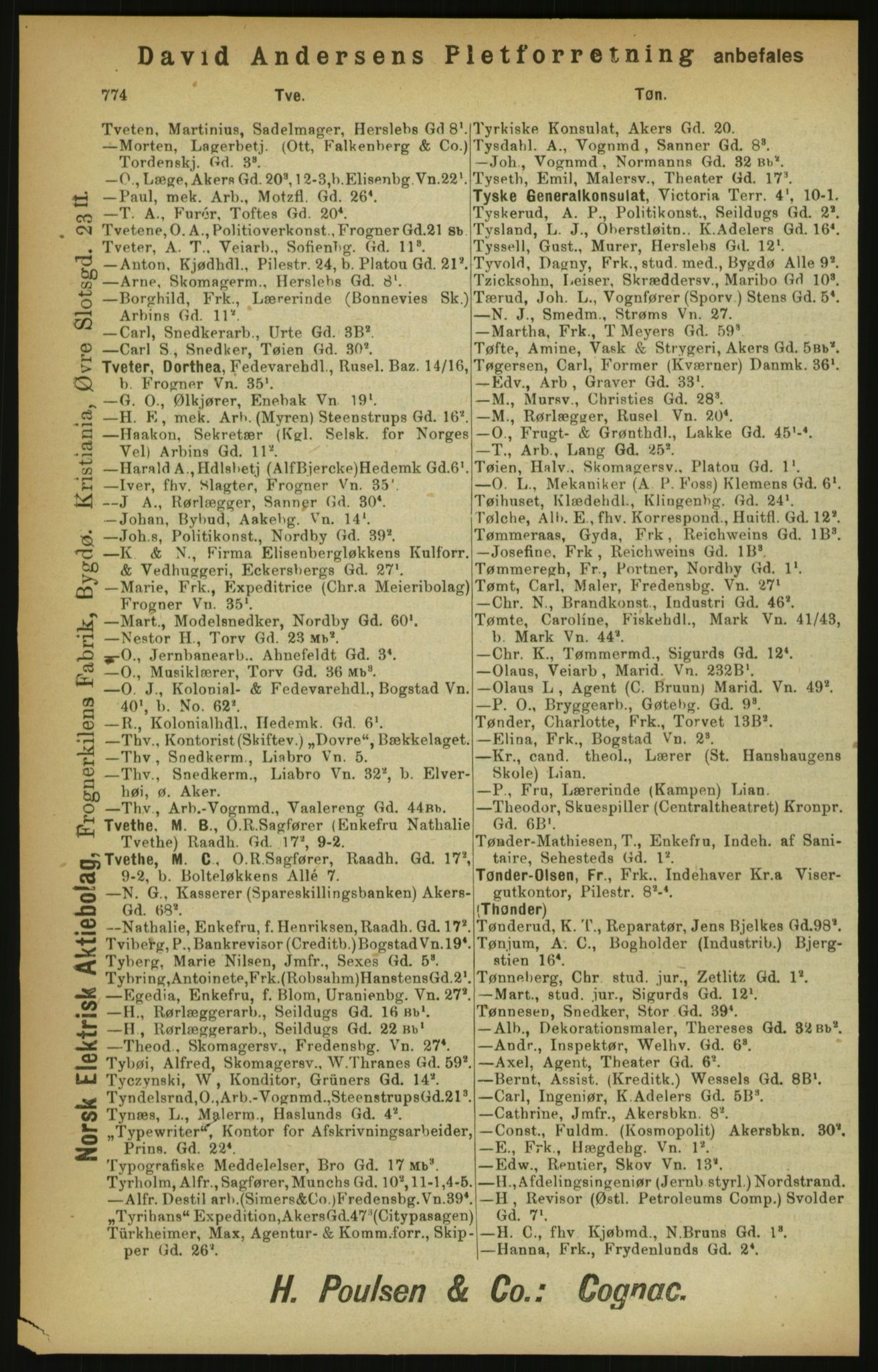 Kristiania/Oslo adressebok, PUBL/-, 1900, p. 774