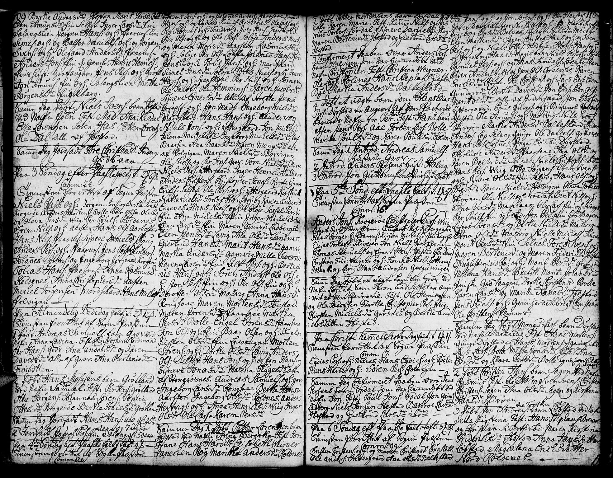 Ibestad sokneprestembete, AV/SATØ-S-0077/H/Ha/Hab/L0001klokker: Parish register (copy) no. 1, 1776-1808, p. 109-110