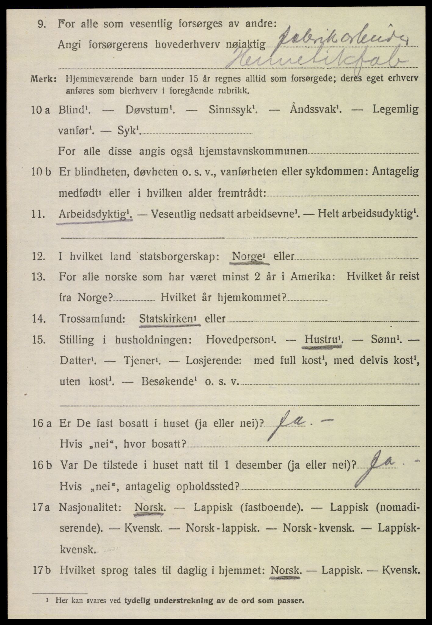 SAT, 1920 census for Nærøy, 1920, p. 4736