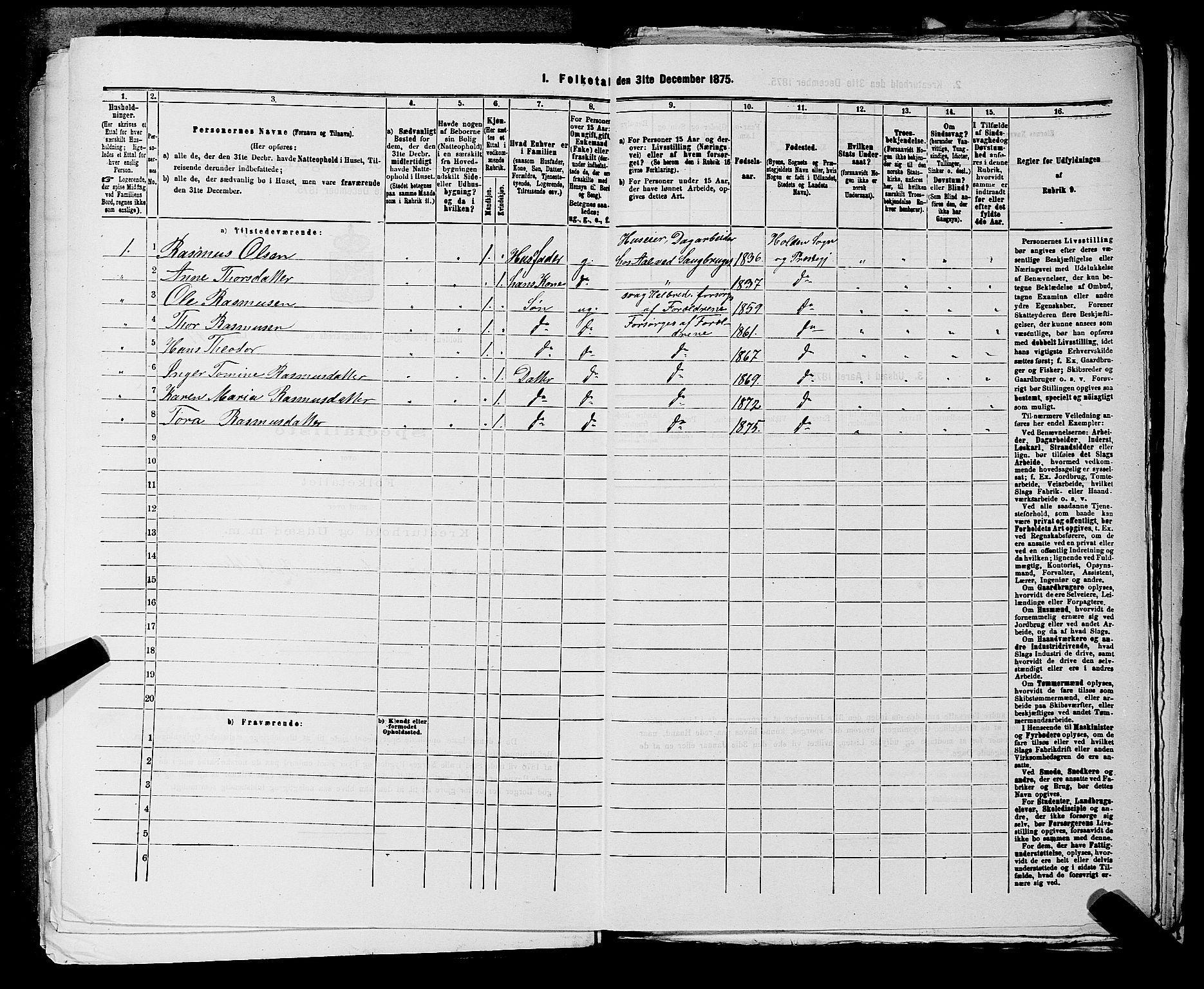 SAKO, 1875 census for 0819P Holla, 1875, p. 1059