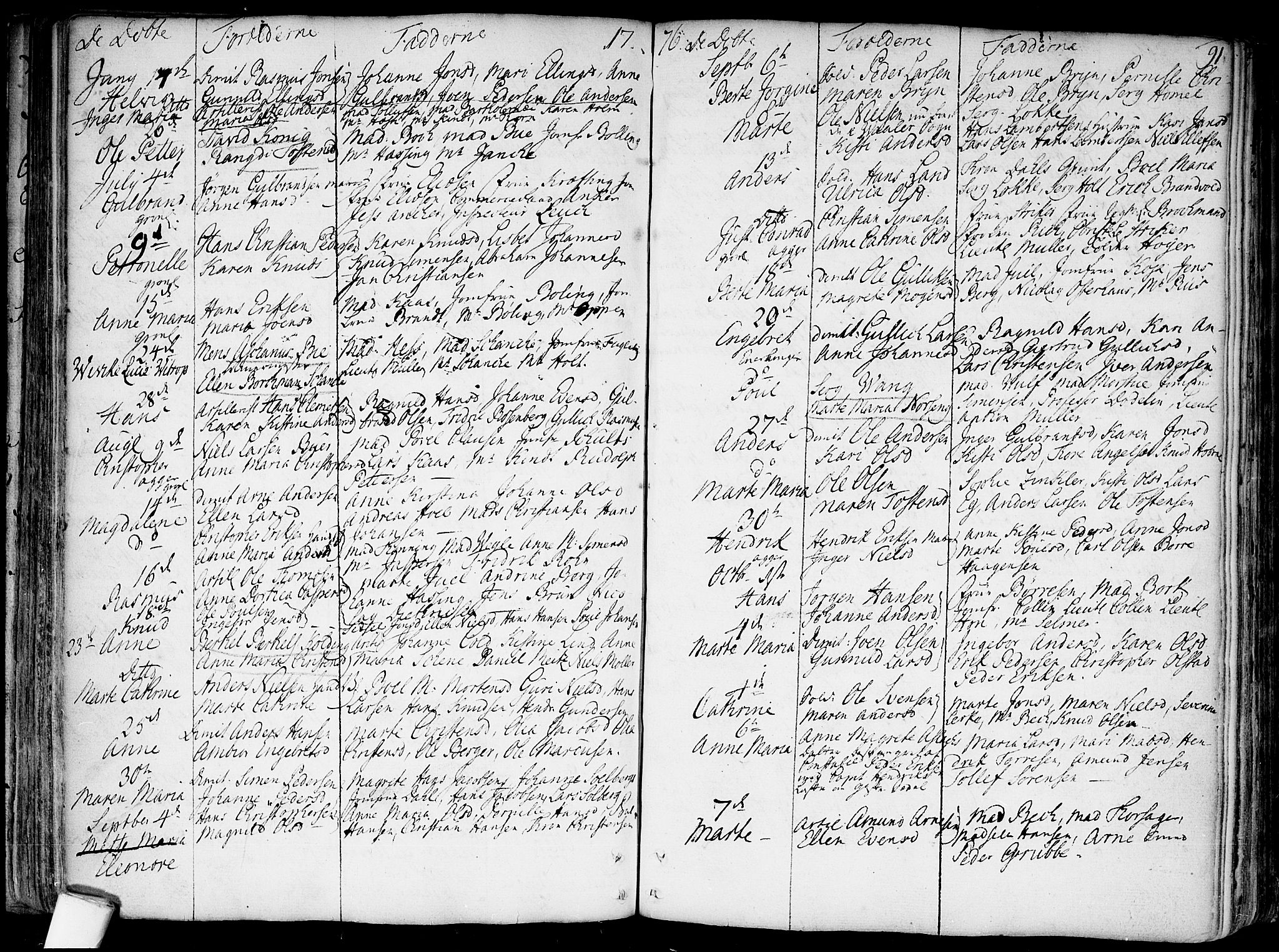 Garnisonsmenigheten Kirkebøker, SAO/A-10846/F/Fa/L0002: Parish register (official) no. 2, 1757-1776, p. 91