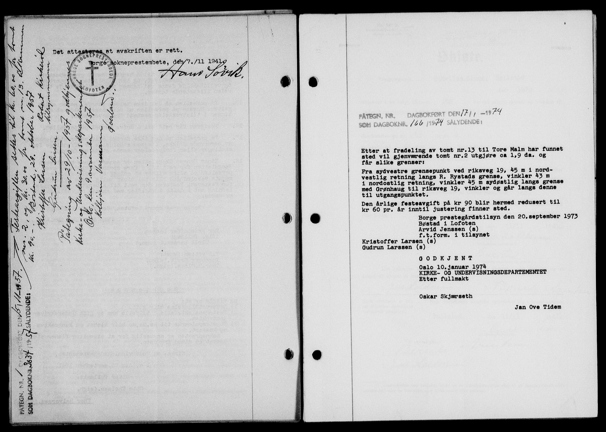 Lofoten sorenskriveri, SAT/A-0017/1/2/2C/L0009a: Mortgage book no. 9a, 1941-1942, Diary no: : 1963/1941