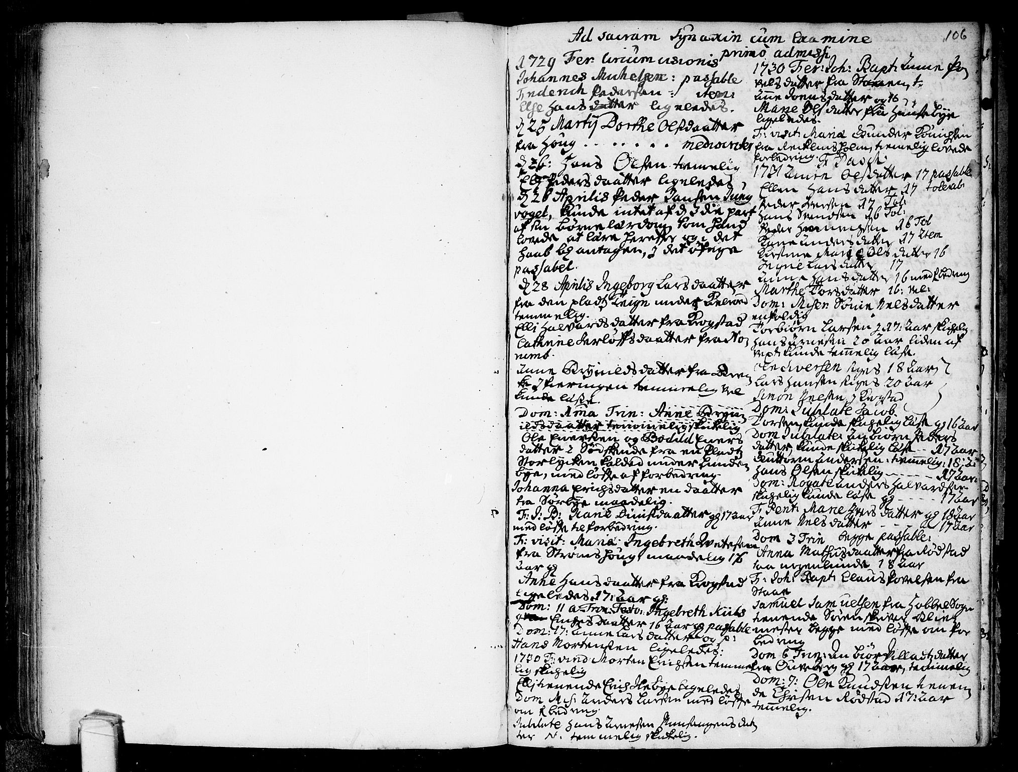 Råde prestekontor kirkebøker, AV/SAO-A-2009/F/Fa/L0001: Parish register (official) no. 1, 1707-1762, p. 106