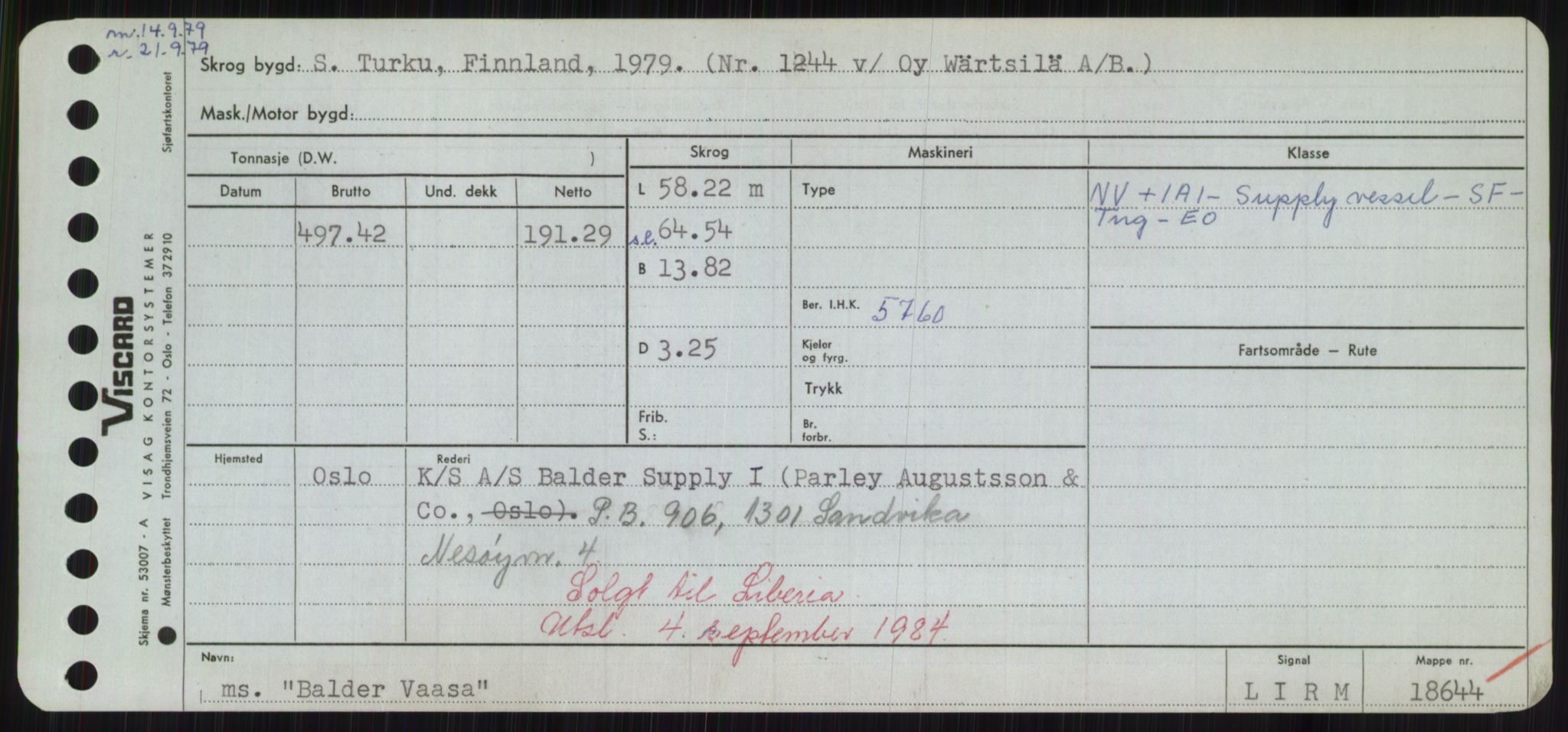 Sjøfartsdirektoratet med forløpere, Skipsmålingen, RA/S-1627/H/Hd/L0003: Fartøy, B-Bev, p. 139