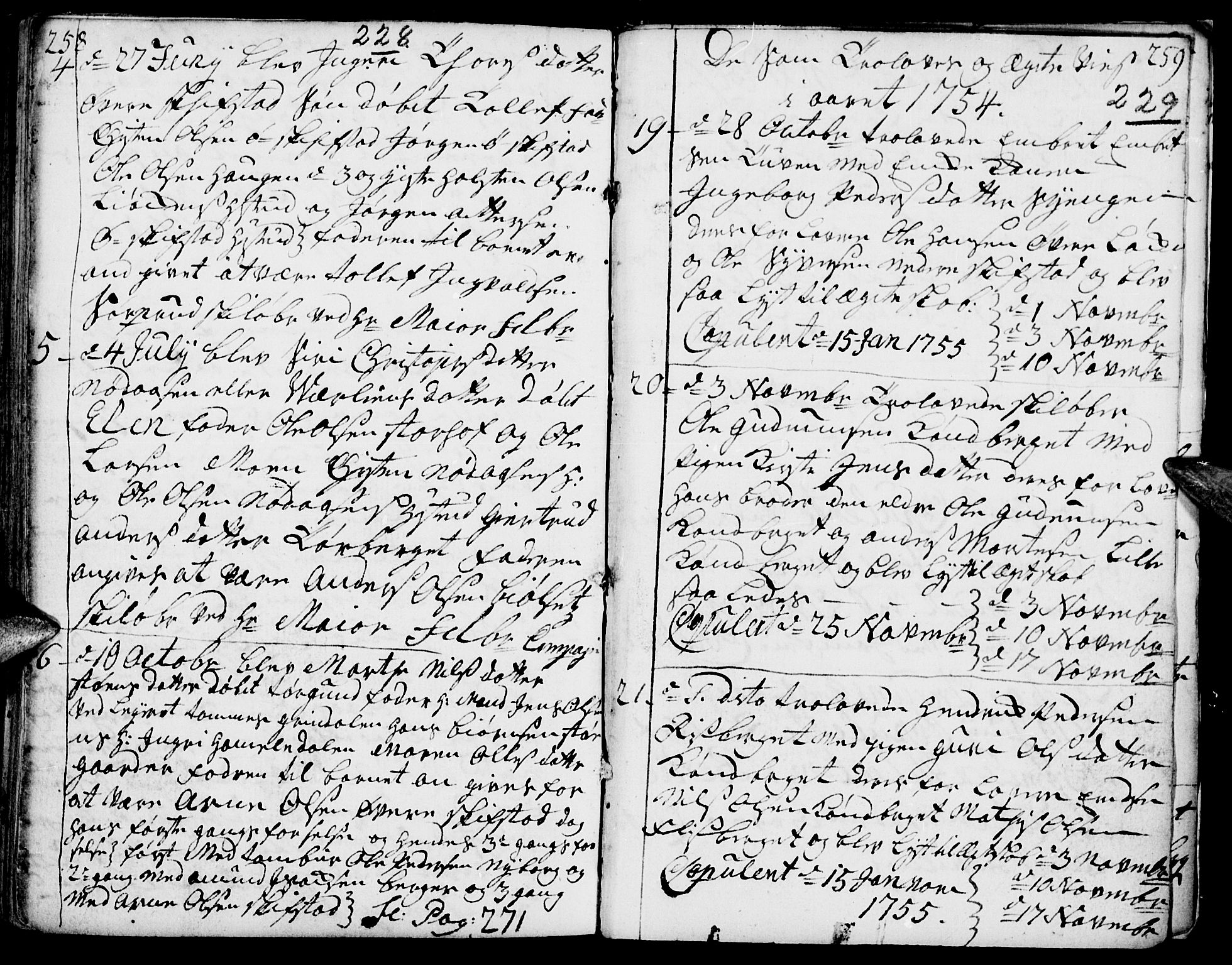 Elverum prestekontor, AV/SAH-PREST-044/H/Ha/Haa/L0002: Parish register (official) no. 2, 1751-1756, p. 228-229