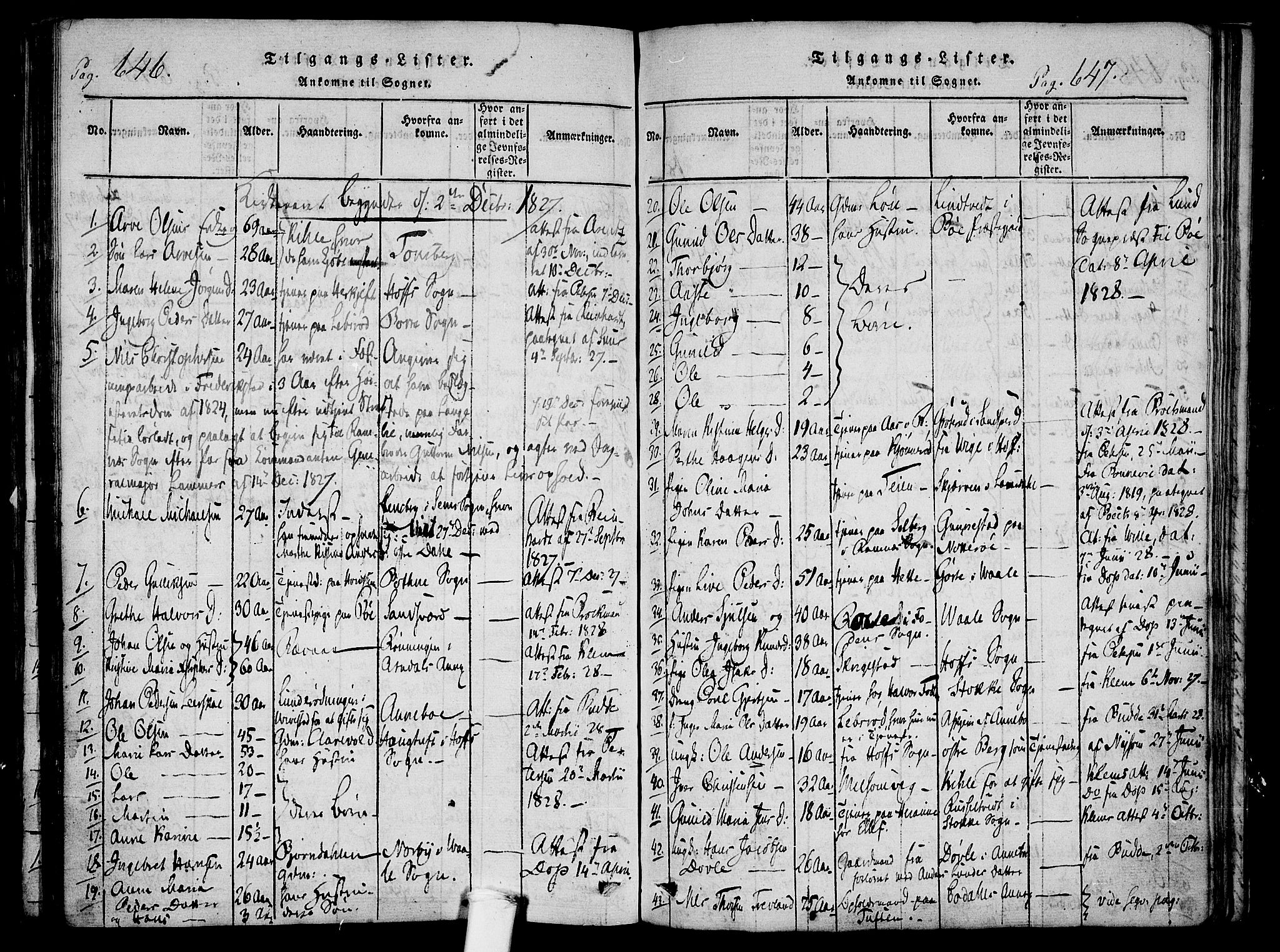 Ramnes kirkebøker, AV/SAKO-A-314/F/Fa/L0004: Parish register (official) no. I 4, 1813-1840, p. 646-647