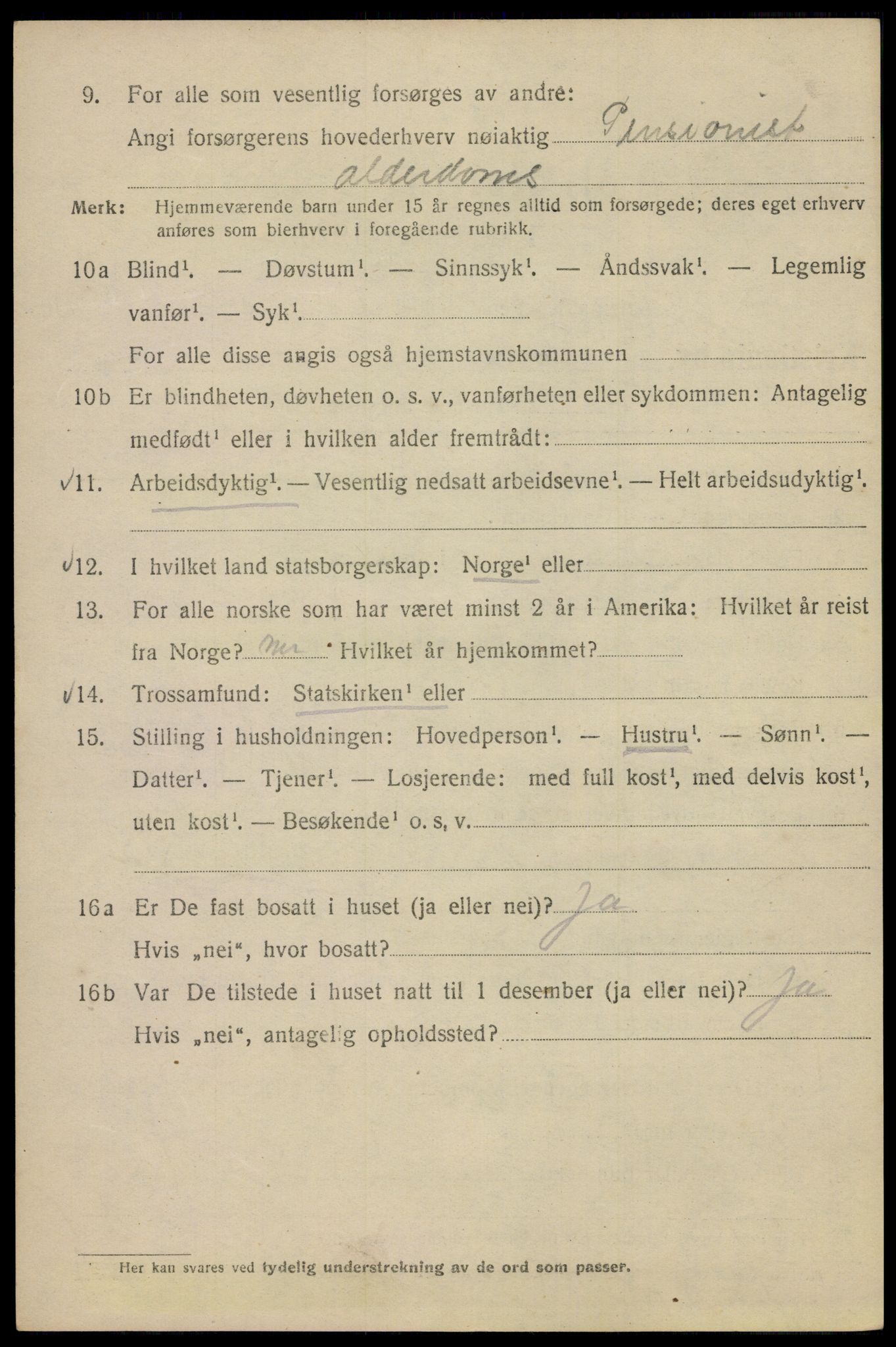 SAO, 1920 census for Kristiania, 1920, p. 199894