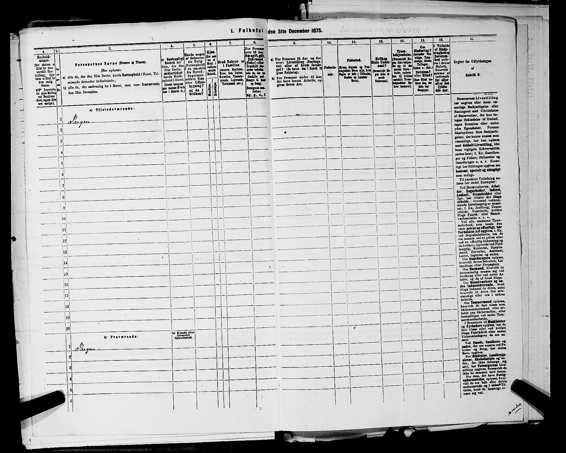 SAKO, 1875 census for 0616P Nes, 1875, p. 853