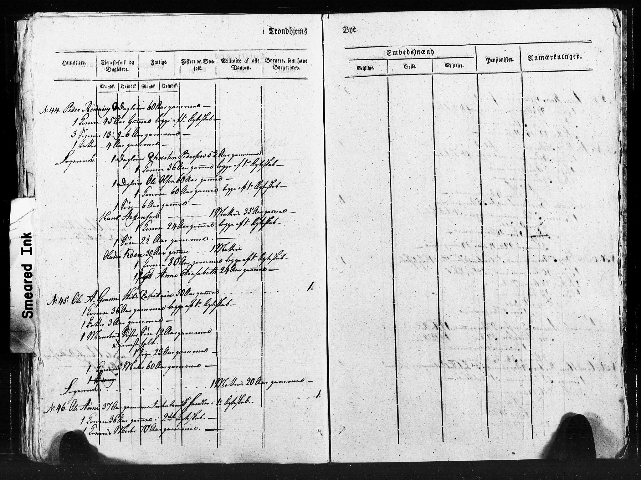 SAT, Census 1815 for Trondheim (transcript), 1815, p. 353